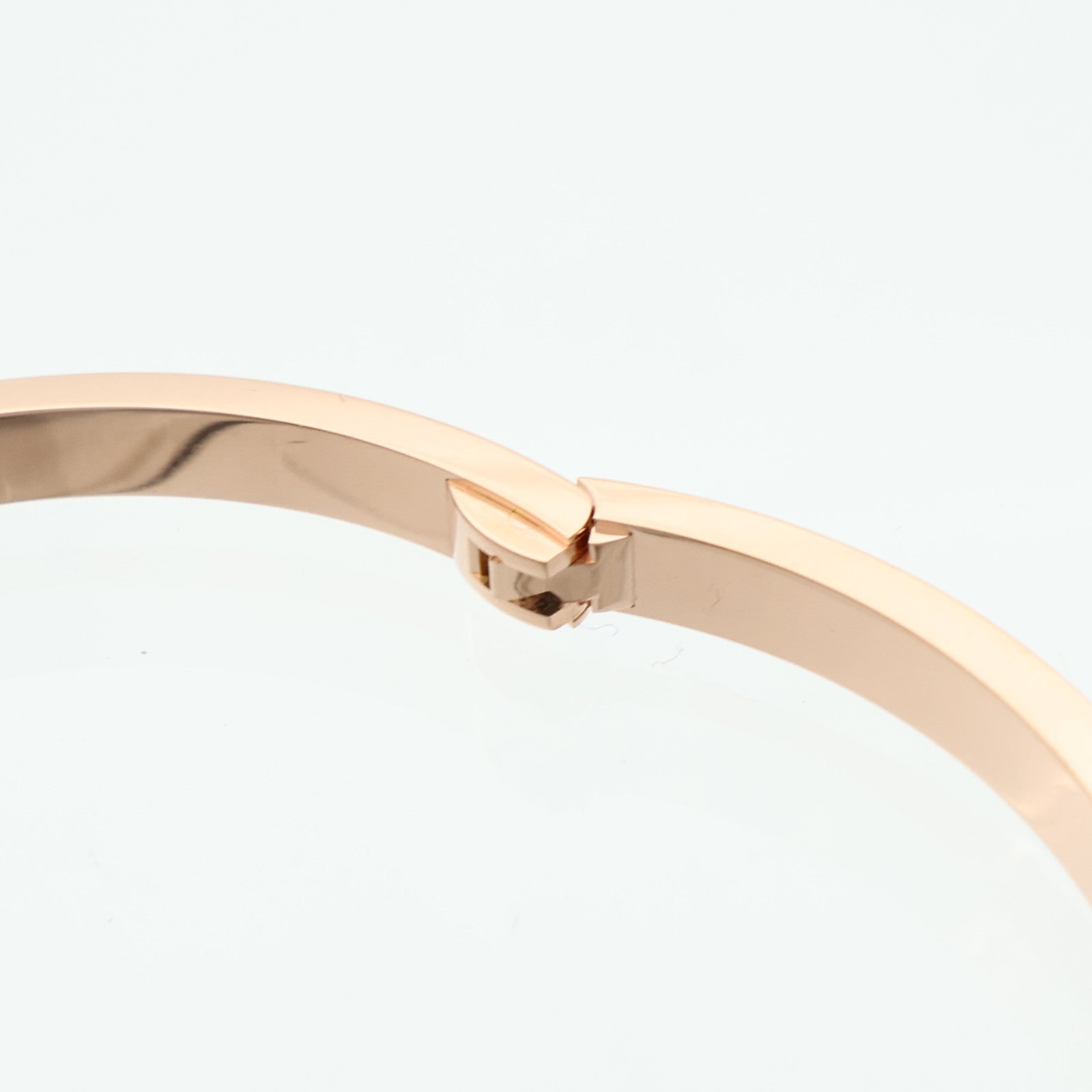 CARTIER 18K玫瑰金Love Bangle SM Paved鑽石手鐲Cartier#16