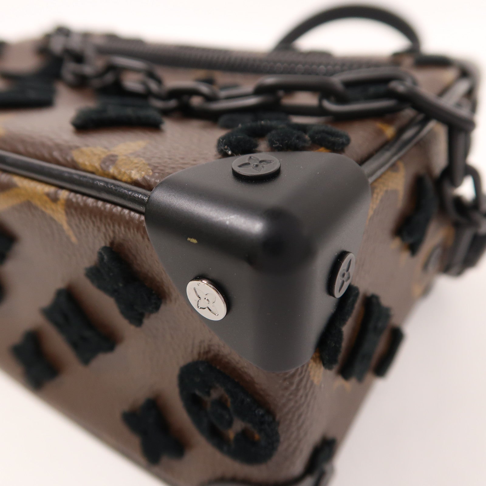 LOUIS VUITTON Monogram/Velvet Soft Trunk肩背袋