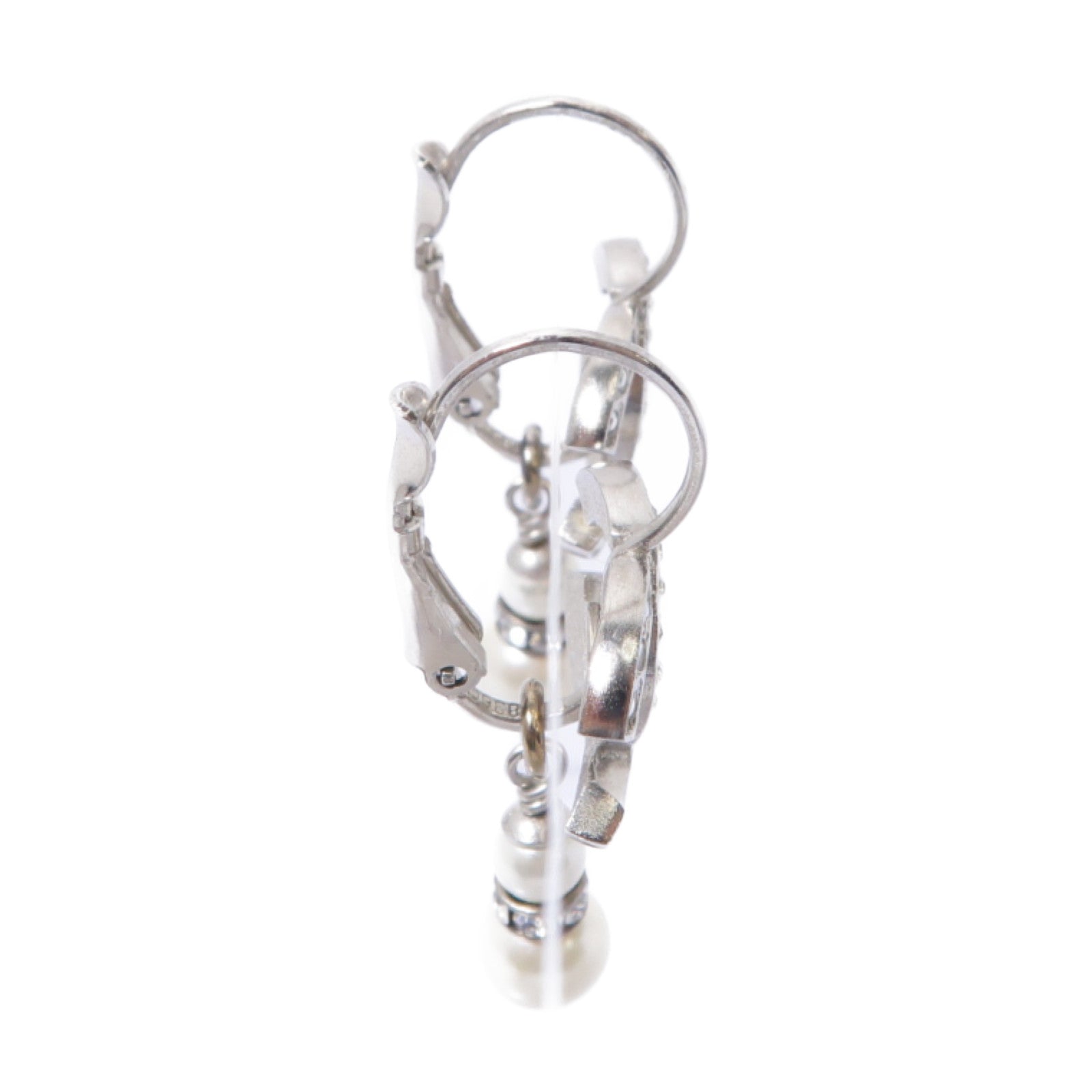 CHANEL 水晶/PVC Earrings耳環白色/透明