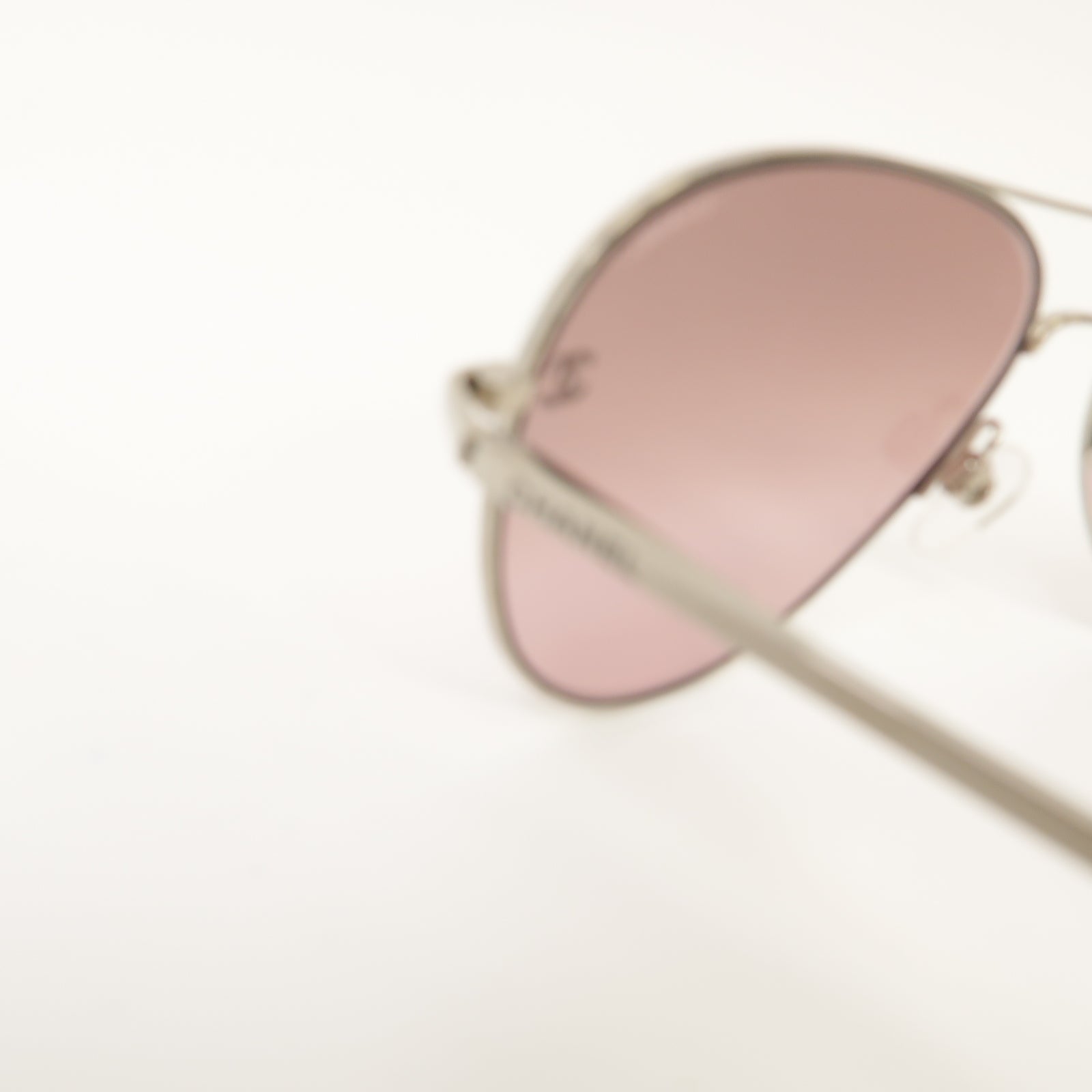 CHANEL PVC/金屬Sunglasses太陽眼鏡粉紅色/銀色