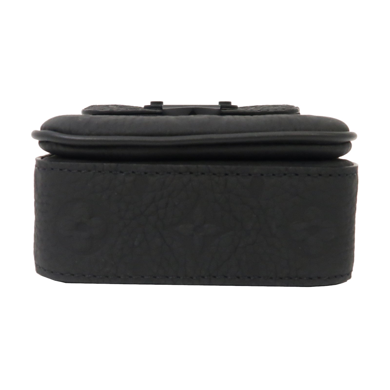 LOUIS VUITTON Monogram Taurillon S-Lock Vertical Wearable Wallet肩背袋黑色