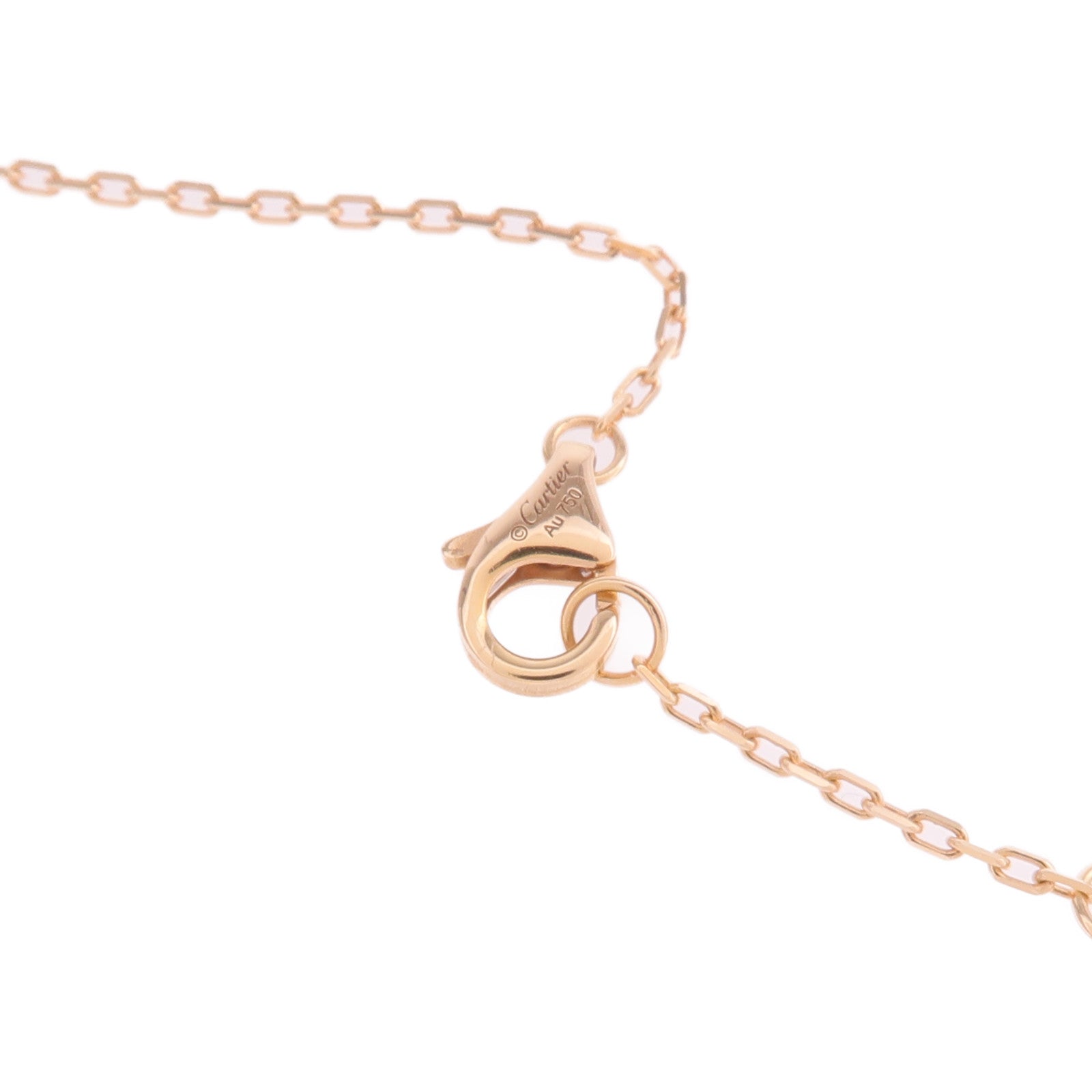 CARTIER 18K玫瑰金Juste Un Clou Necklace鑽石項鍊