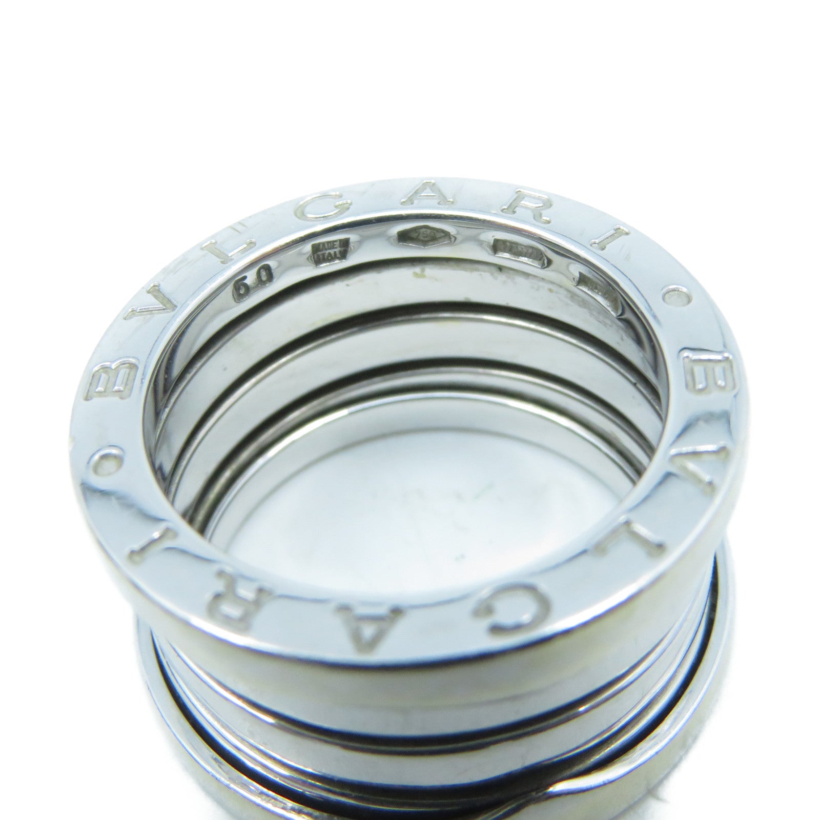 BVLGARI 【激減優惠】18K白金B-zero1戒指BVLGARI#50/US#5銀色