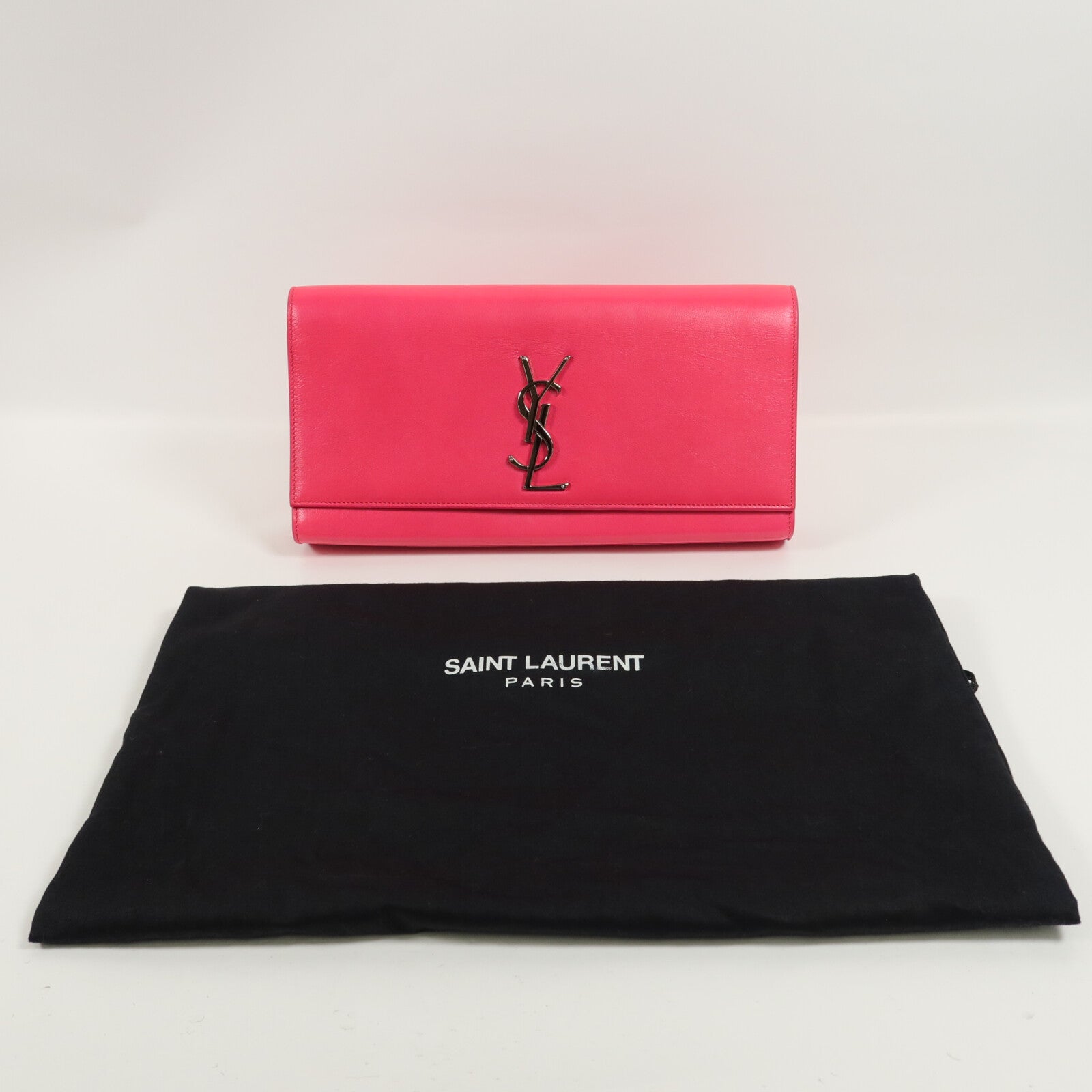 SAINT LAURENT 牛皮皮革Clutch手拿包