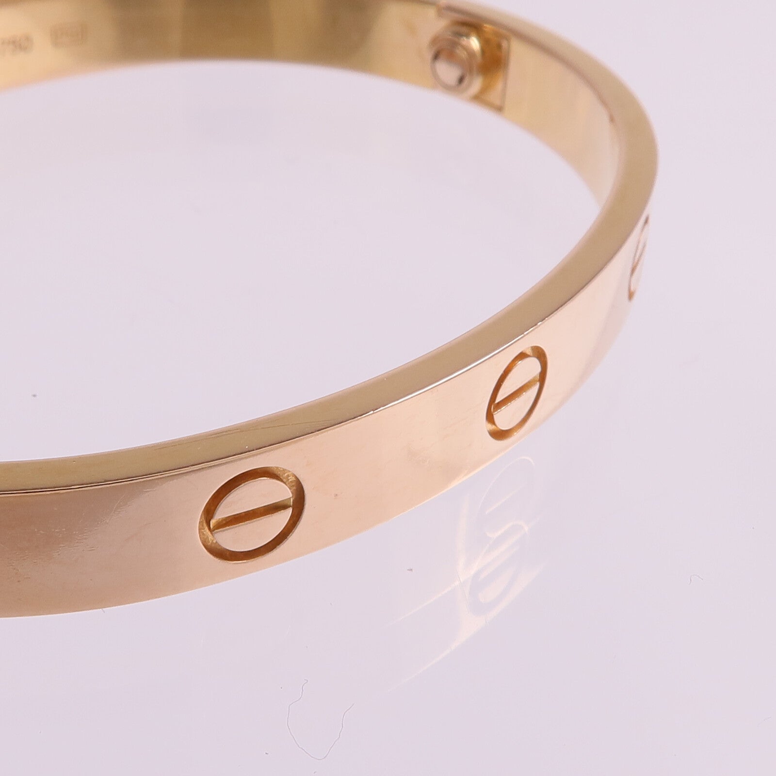 CARTIER 18K玫瑰金Love Bracelet手鐲Cartier#16