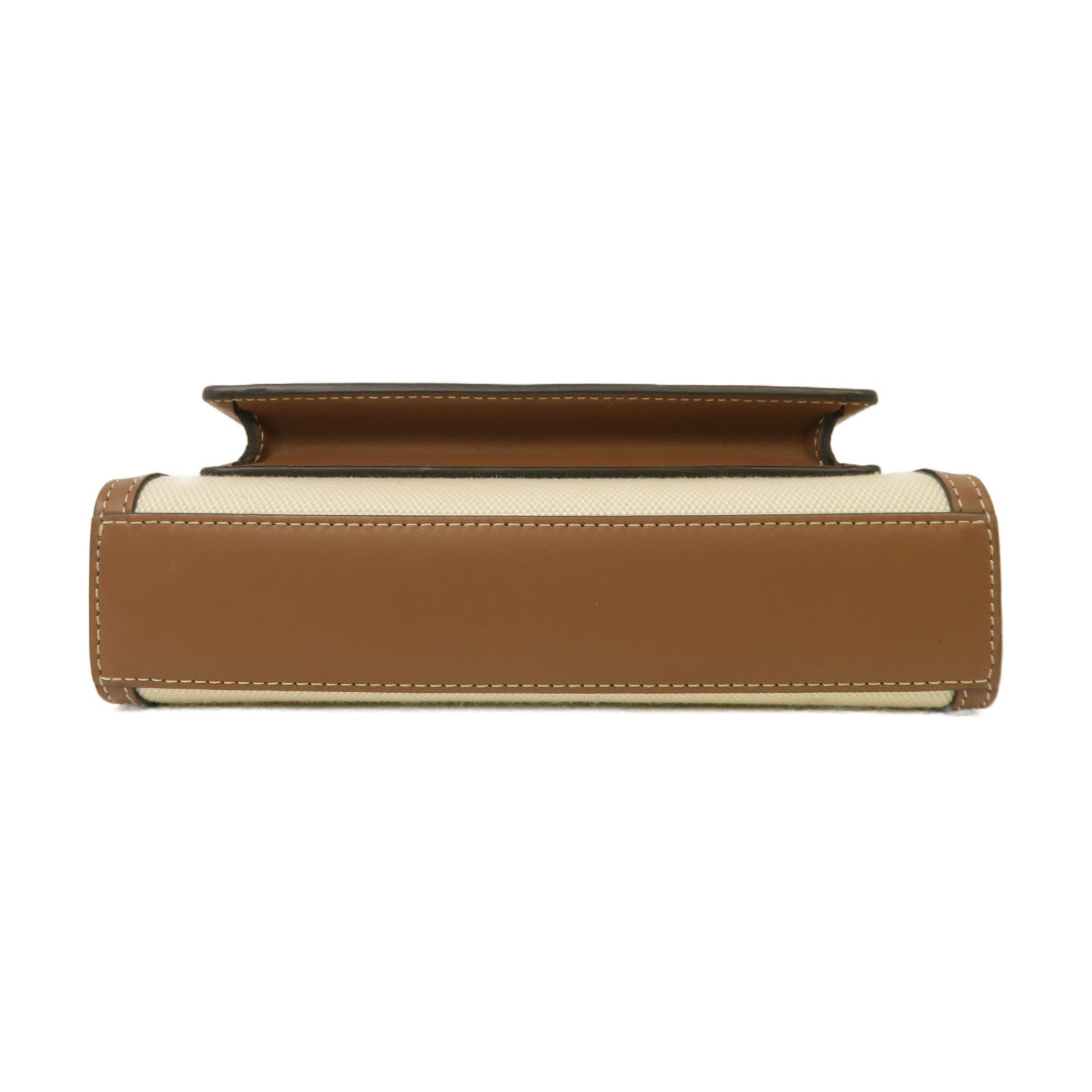 BURBERRY 帆布Pocket Bag金扣手挽肩背兩用袋啡色2