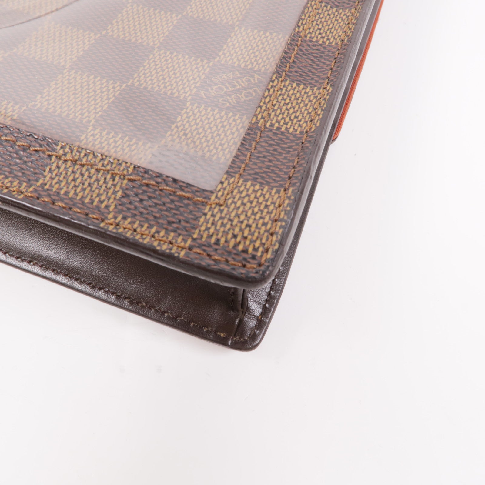 LOUIS VUITTON Damier Portobello金扣肩背袋棕色