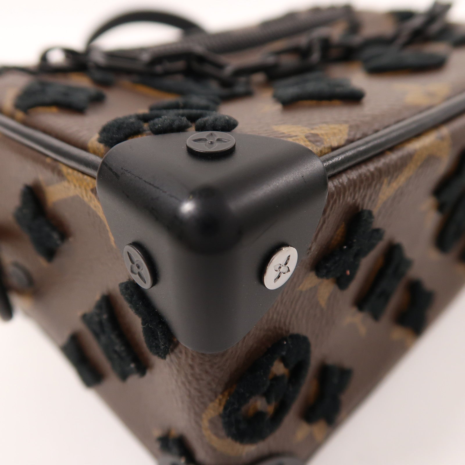 LOUIS VUITTON Monogram/Velvet Soft Trunk肩背袋