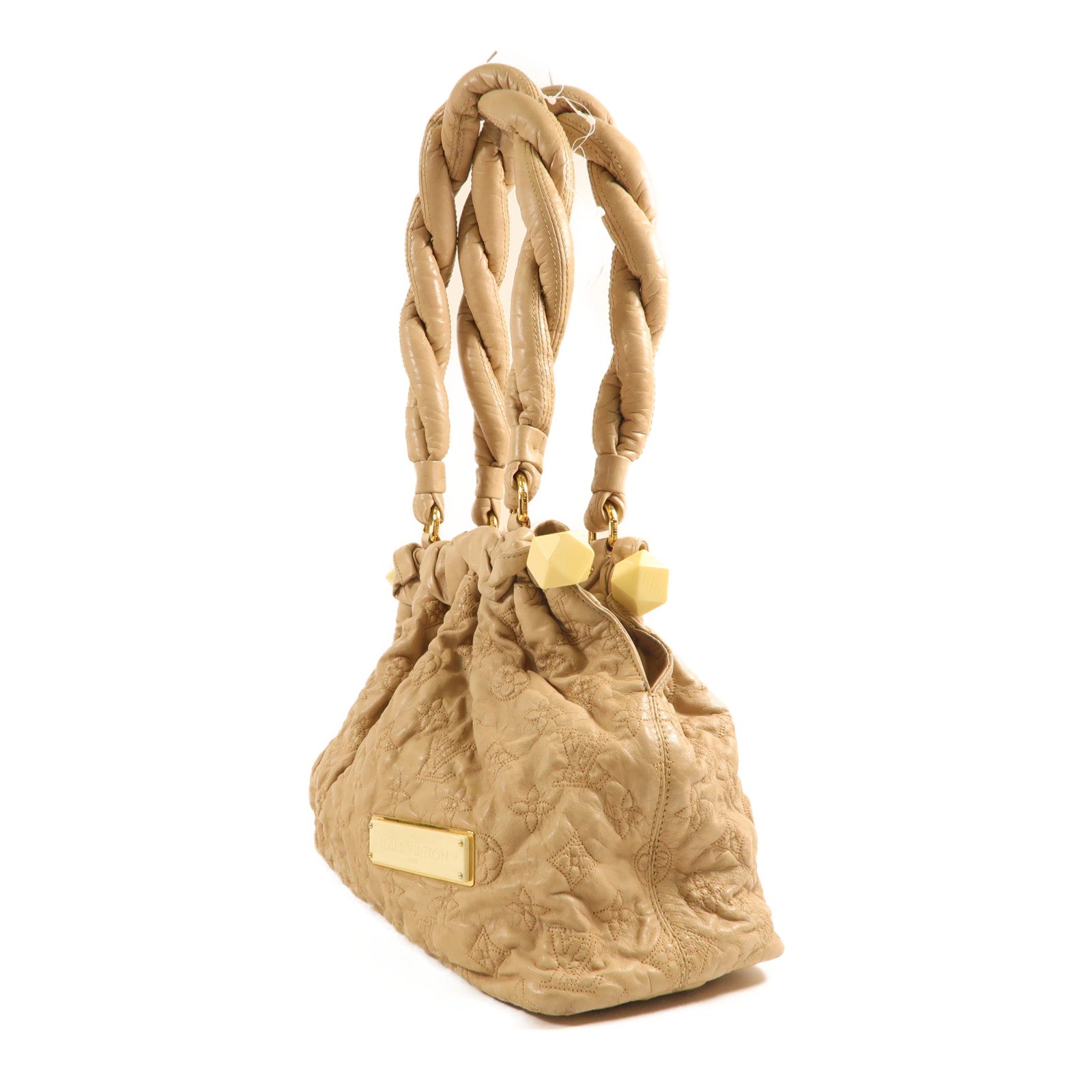 LOUIS VUITTON 【激減優惠】羊皮皮革 Olympe Stratus 金扣肩背袋