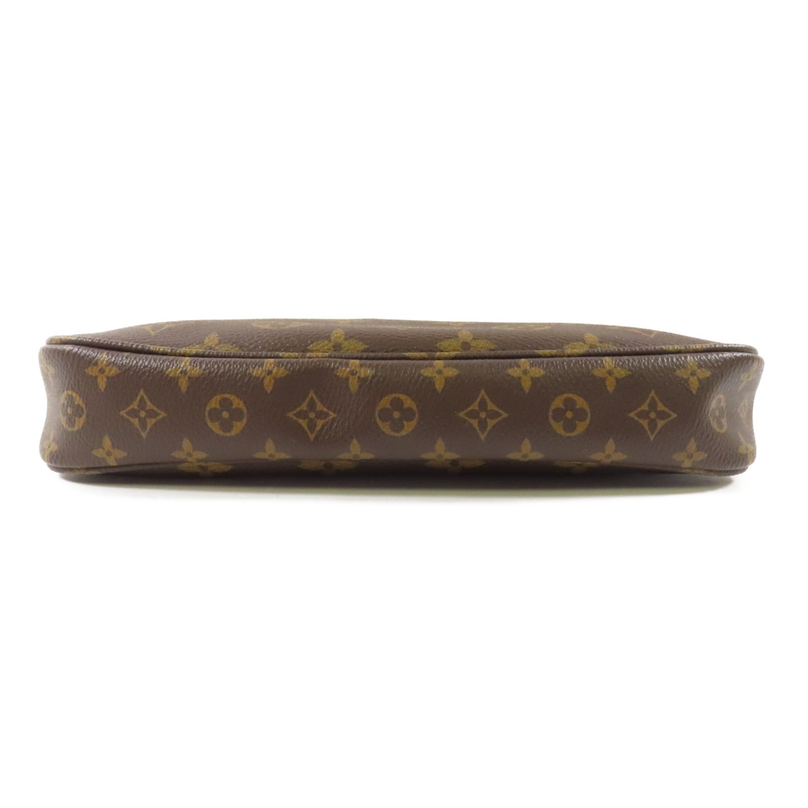 LOUIS VUITTON Monogram Multi Pochette Accessoires金扣肩背袋棕色