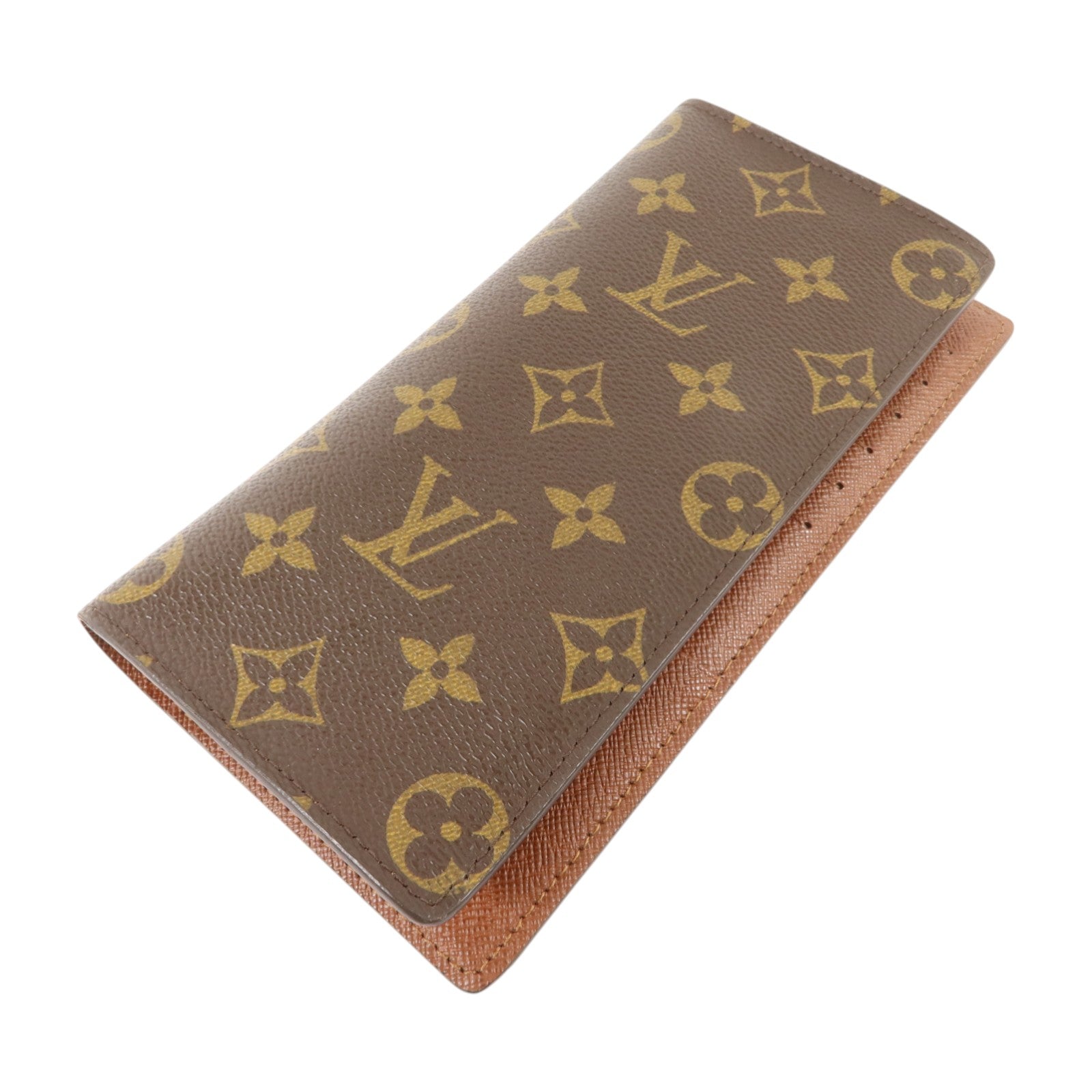 LOUIS VUITTON Monogram Brazza Wallet金扣長錢包