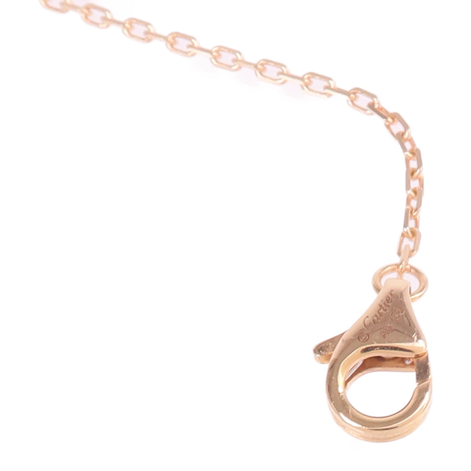 CARTIER 18K玫瑰金Juste Un Clou Necklace鑽石項鍊