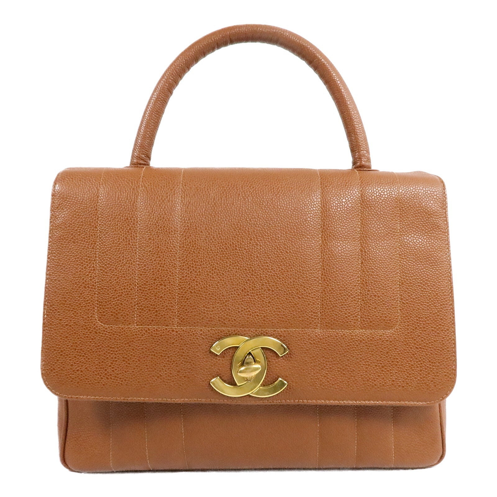 CHANEL 牛皮皮革Vintage Jumbo CC Madermoiselle手挽袋