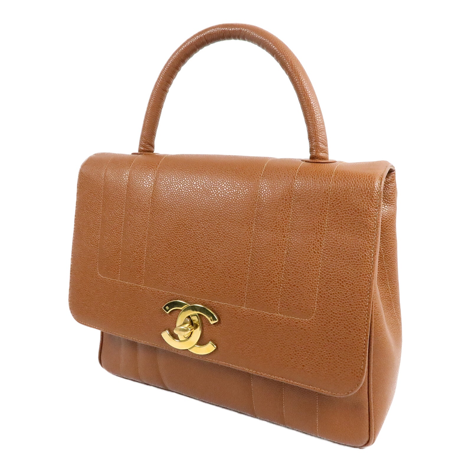 CHANEL 牛皮皮革Vintage Jumbo CC Madermoiselle手挽袋