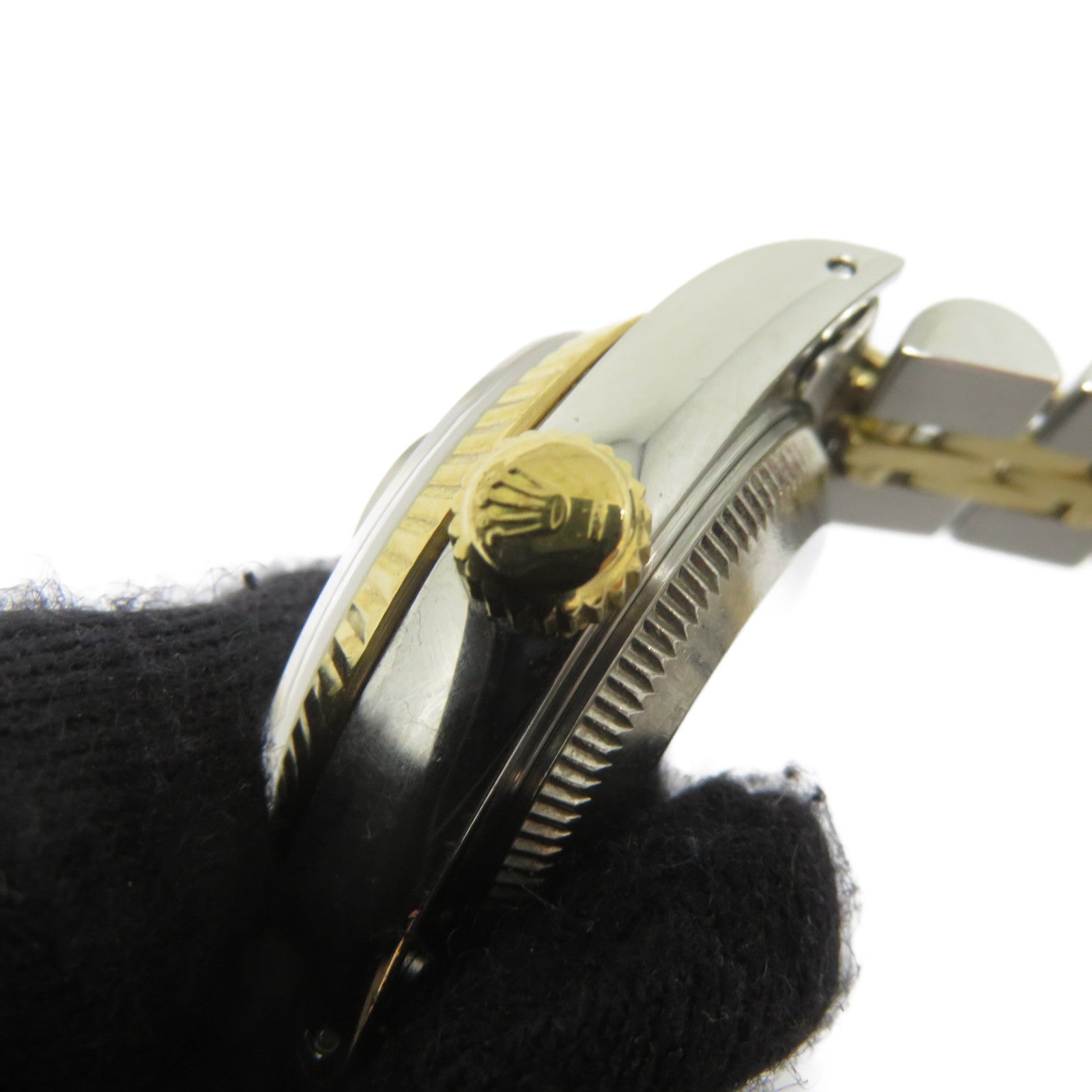 ROLEX Datejust Lady 26 1990不鏽鋼/18K黃金手錶自動機芯米色