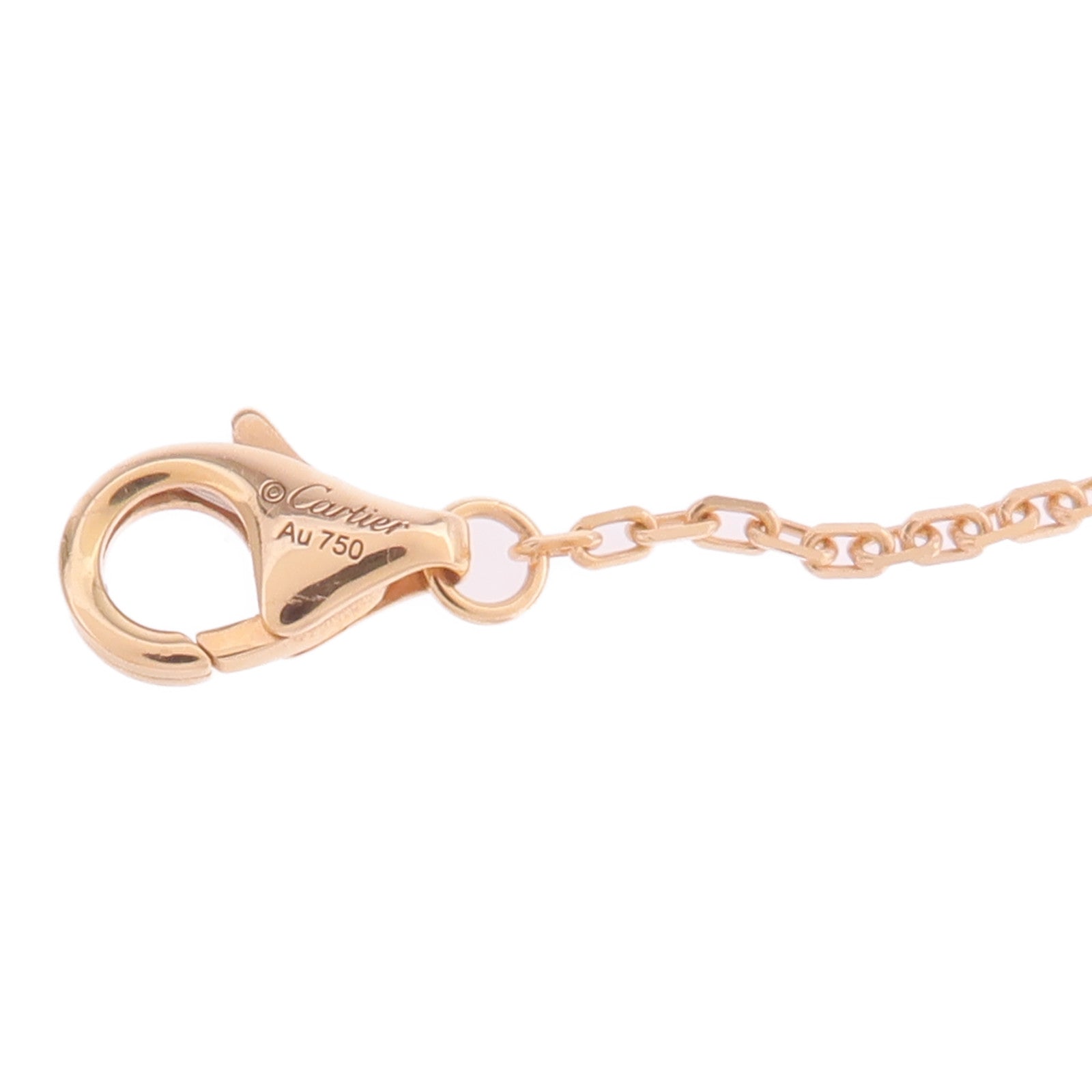 CARTIER 18K玫瑰金Juste Un Clou Necklace鑽石項鍊
