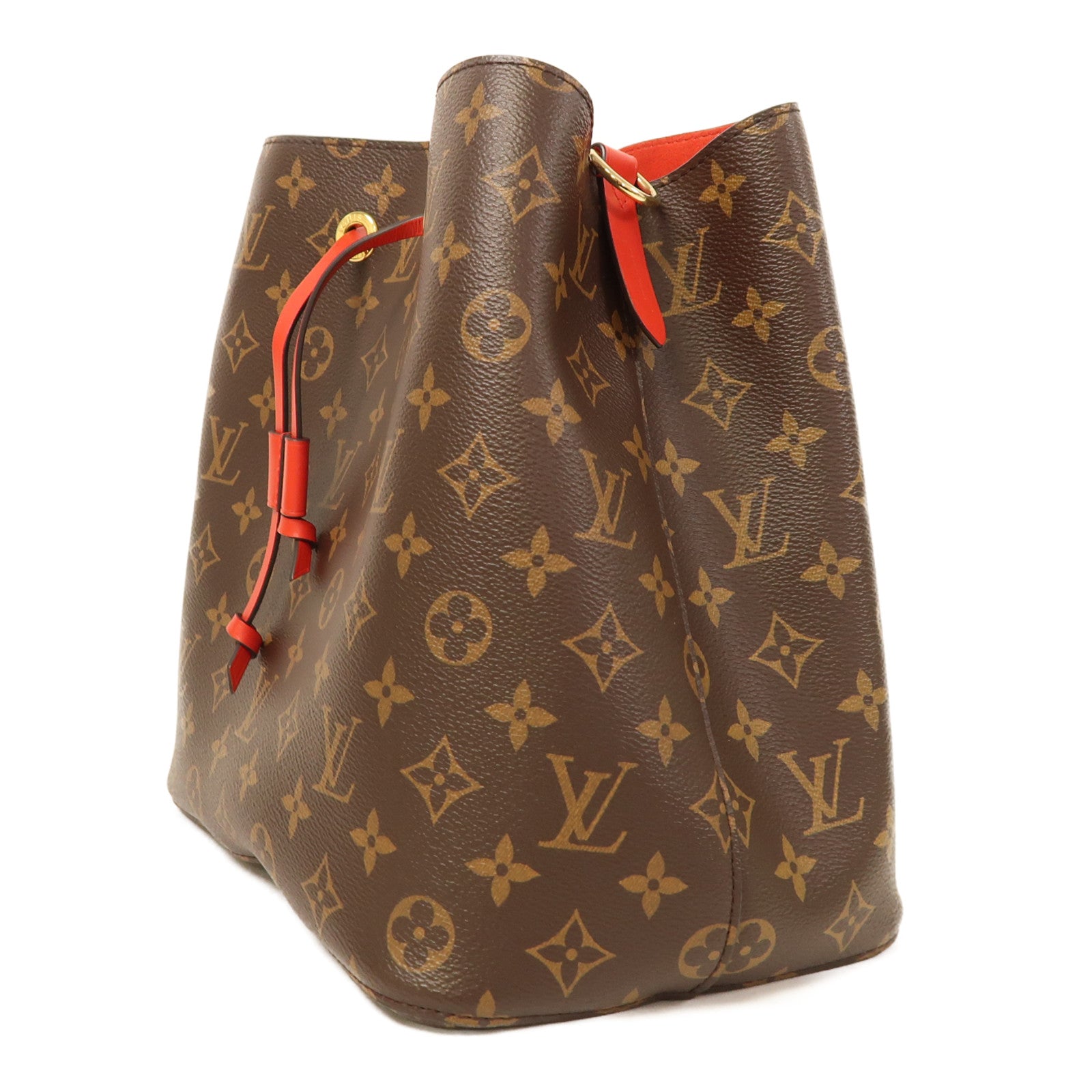 LOUIS VUITTON Monogram Neo Noe Bucket Bag金扣肩背袋Coquelicot/紅色