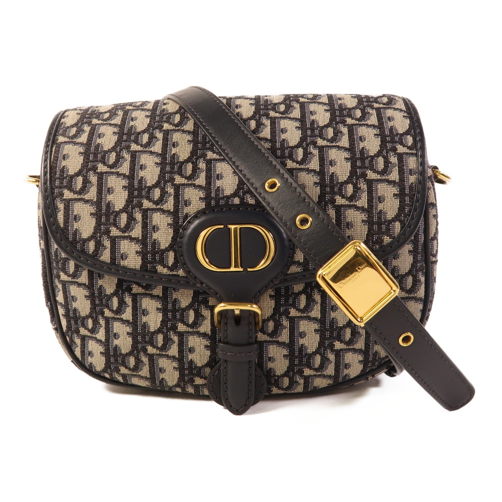 Dior 帆布Bobby金扣肩背袋