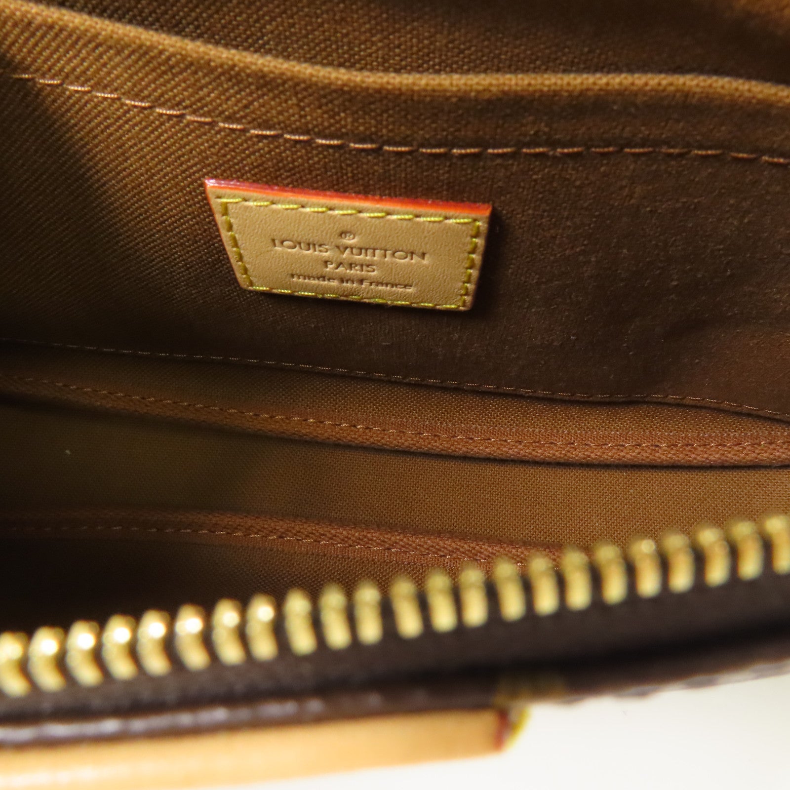 LOUIS VUITTON Monogram Multi Pochette Accessoires金扣肩背袋棕色