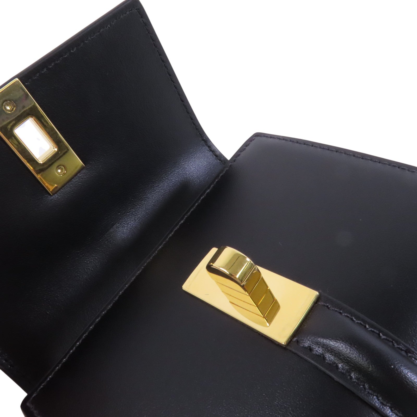 CELINE 牛皮皮革16 Trifold Wallet金扣短錢包