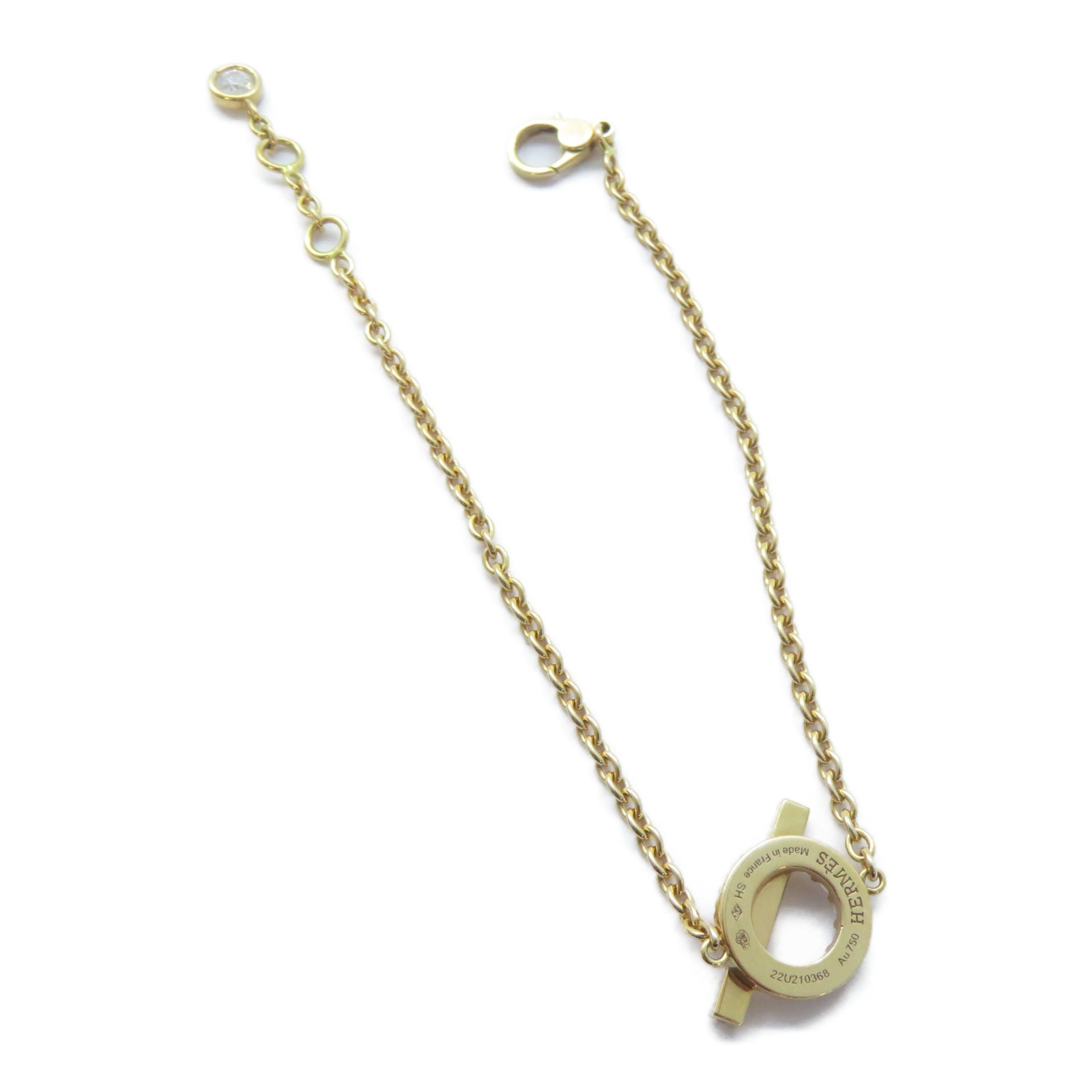 HERMES 18K玫瑰金Finesse Bracelet 0.55ct鑽石手鏈