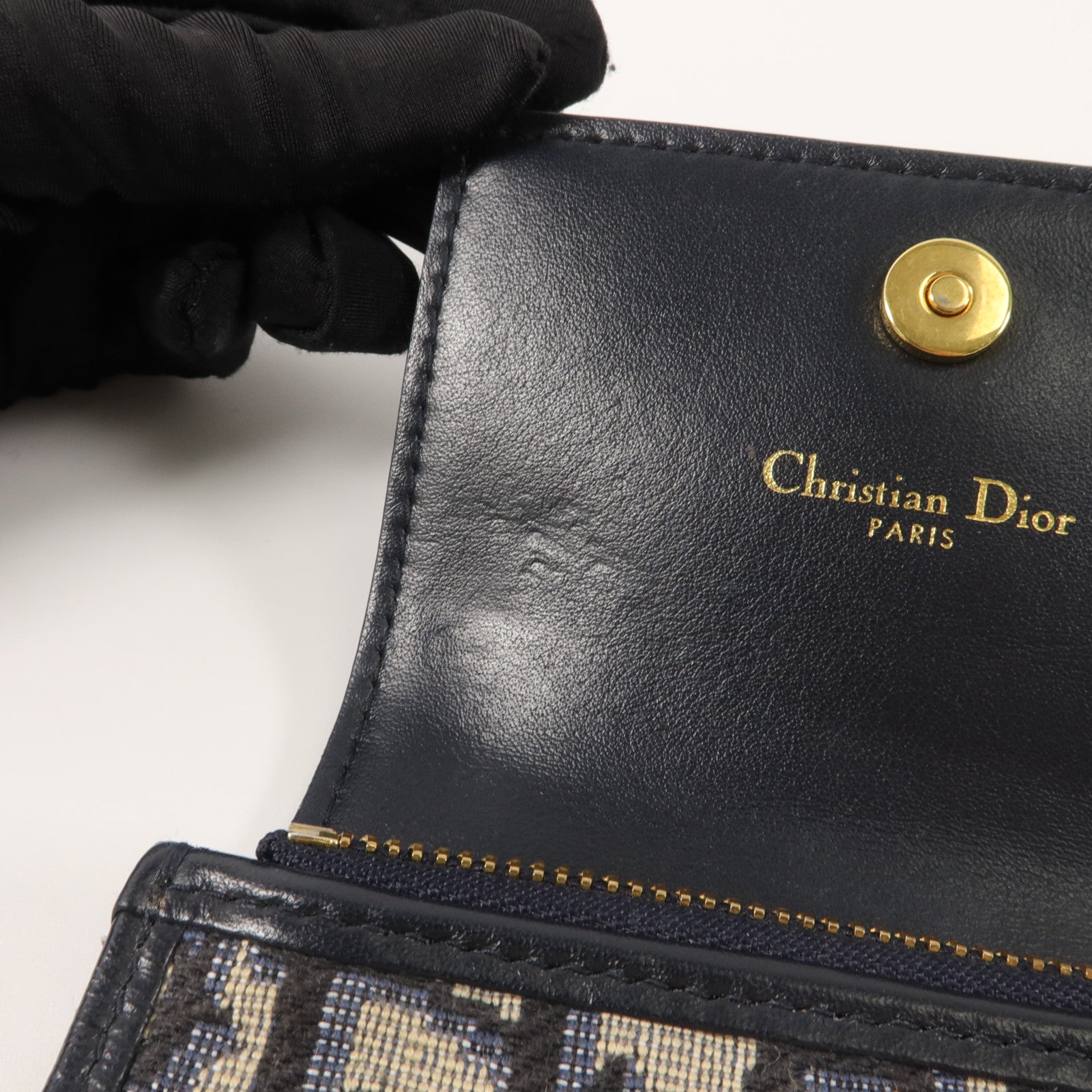 Dior 帆布30 Montaigne Glycine Card Wallet卡片套
