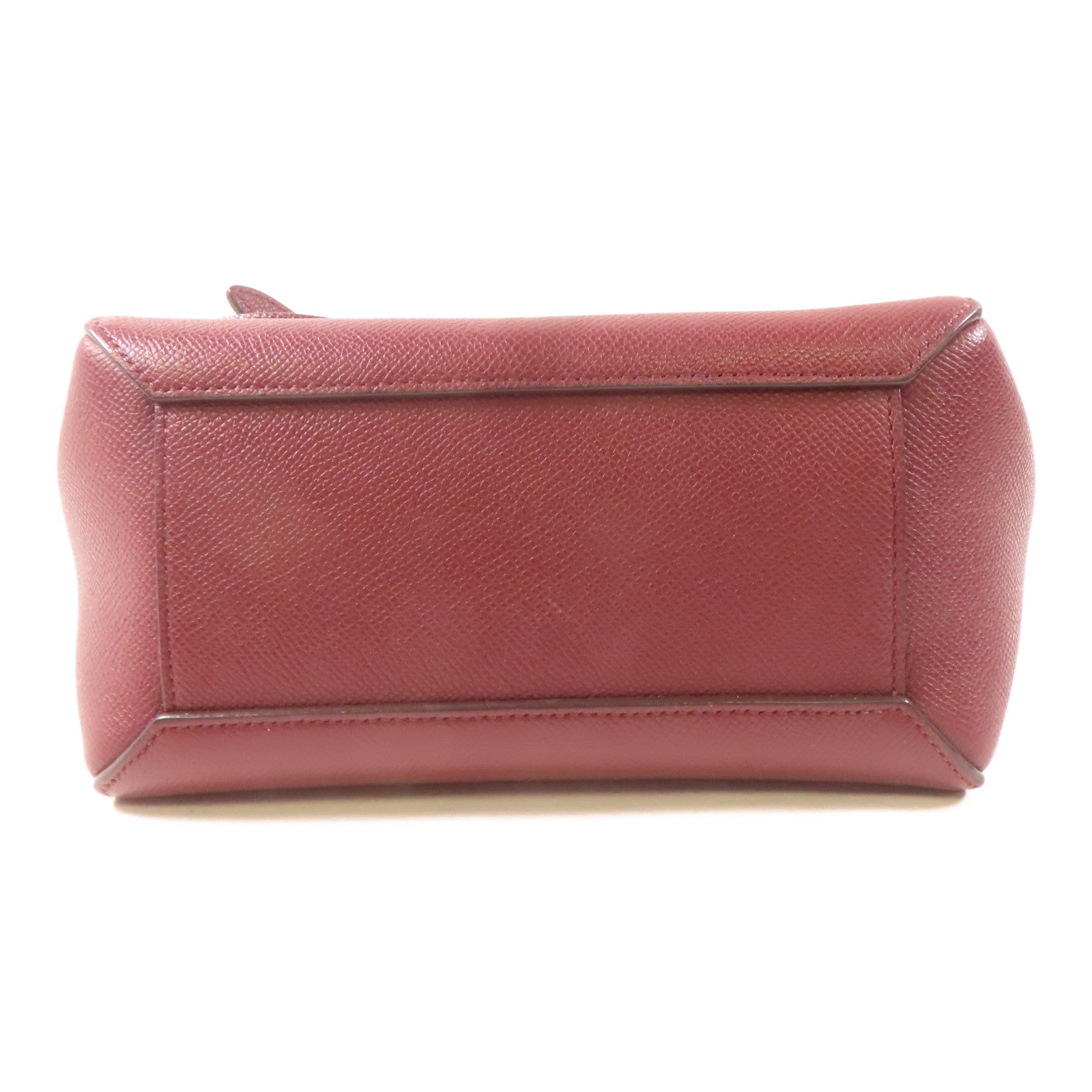 CELINE 牛皮皮革Belt Bag金扣手挽肩背兩用袋紅色