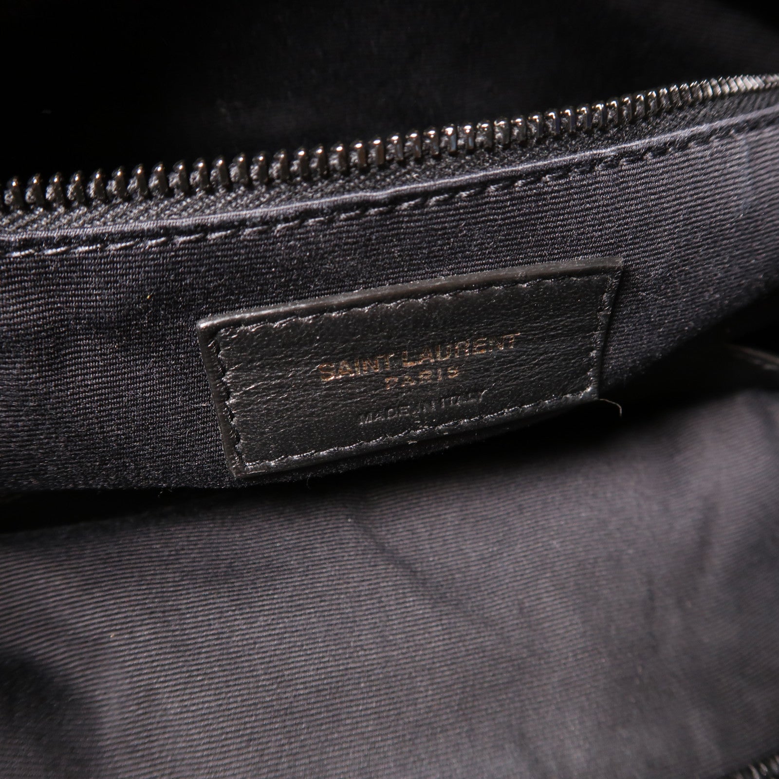 SAINT LAURENT 牛皮皮革Niki Shopping鏈帶肩背袋黑色