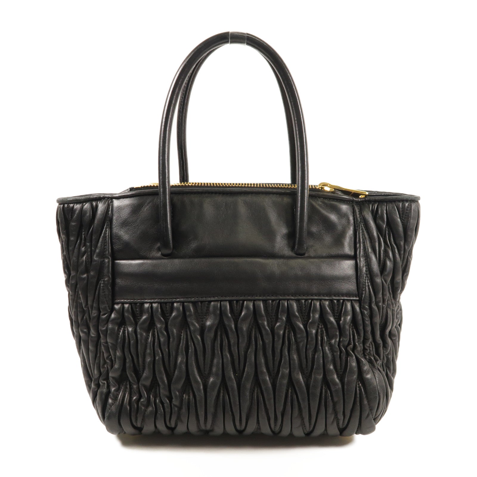 Miu Miu 羊皮皮革2Way Shoulder金扣手挽肩背兩用袋