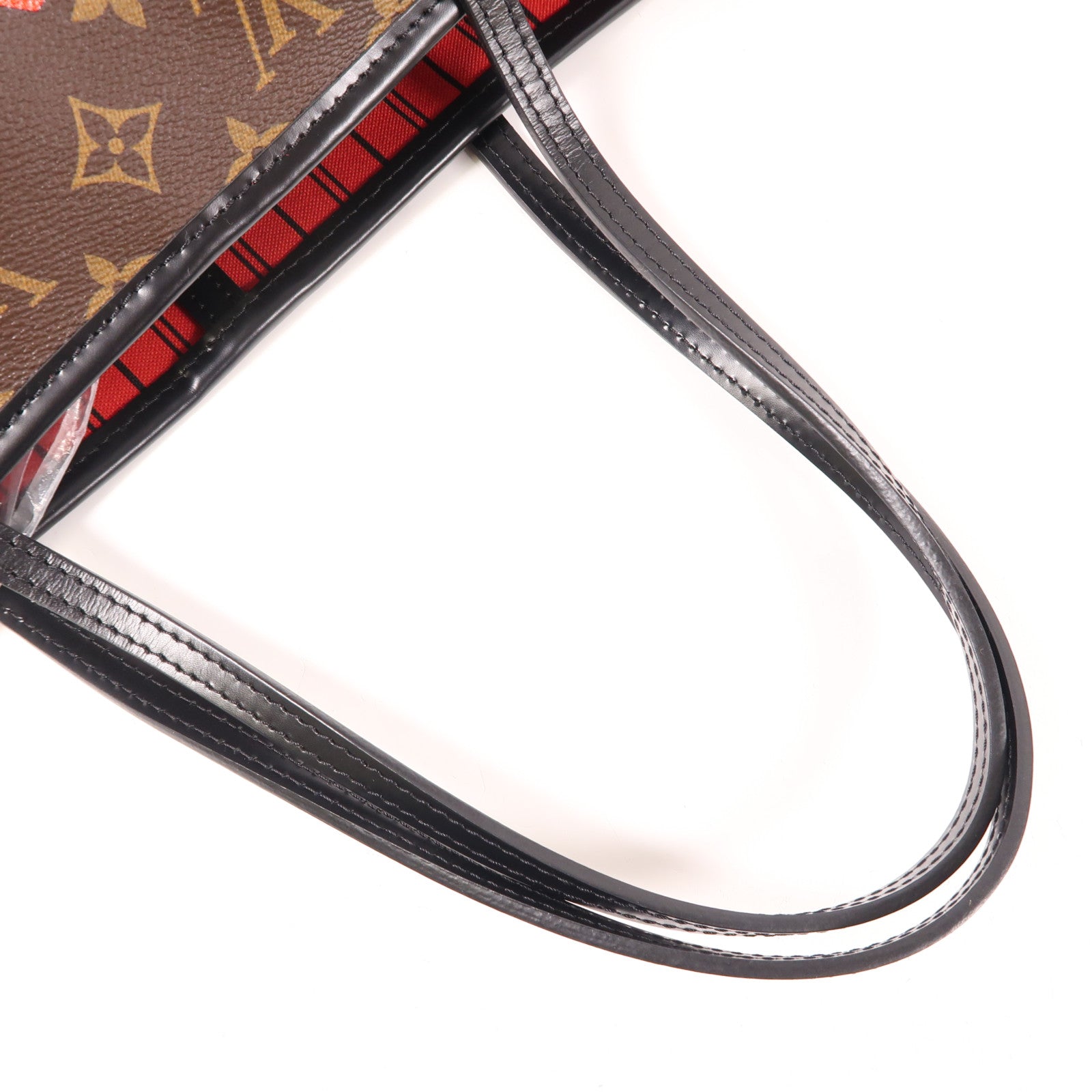 LOUIS VUITTON Monogram Macassar World Tour Neverfull MM金扣手挽袋