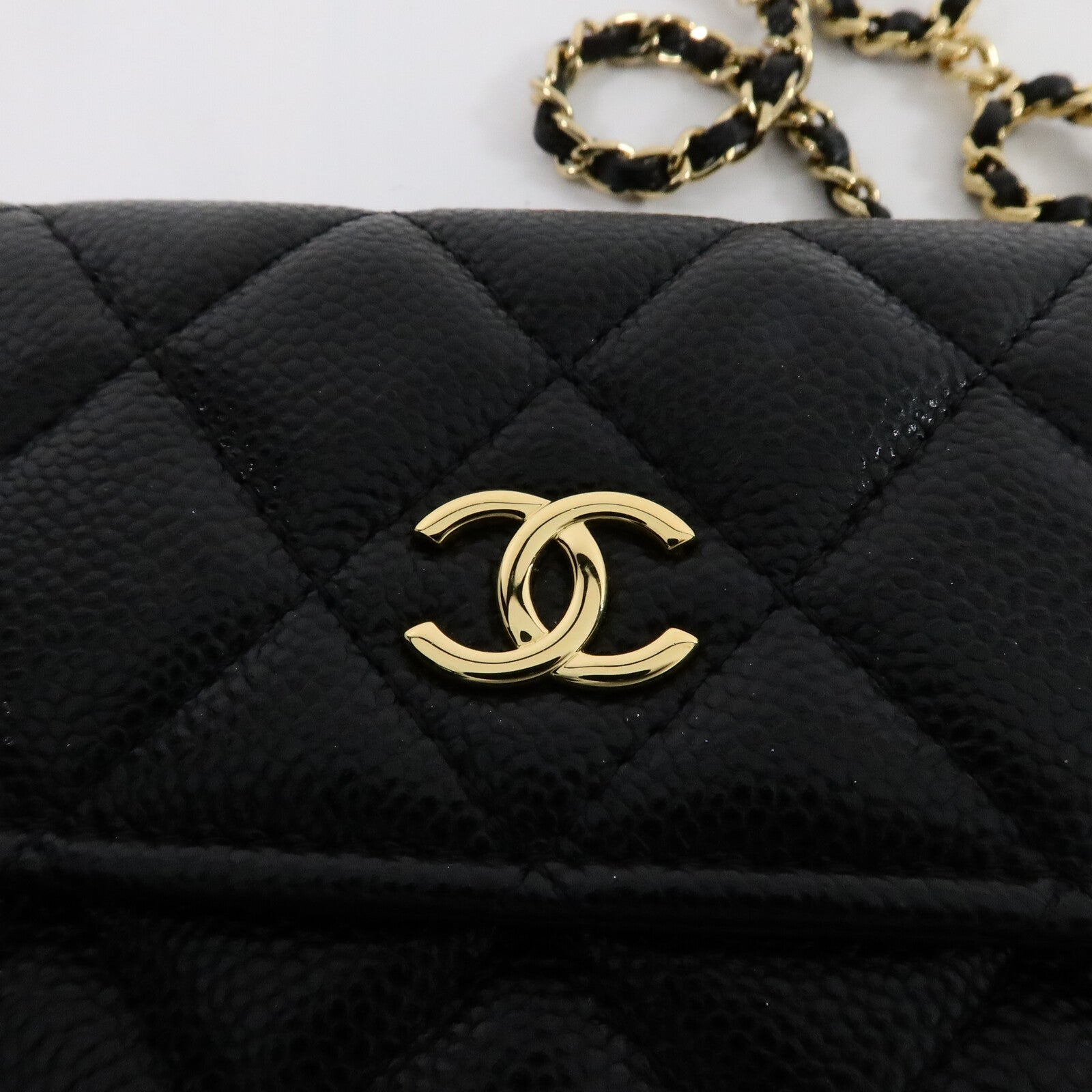 CHANEL 牛皮皮革Mini Walllet On Chain鏈帶肩背袋