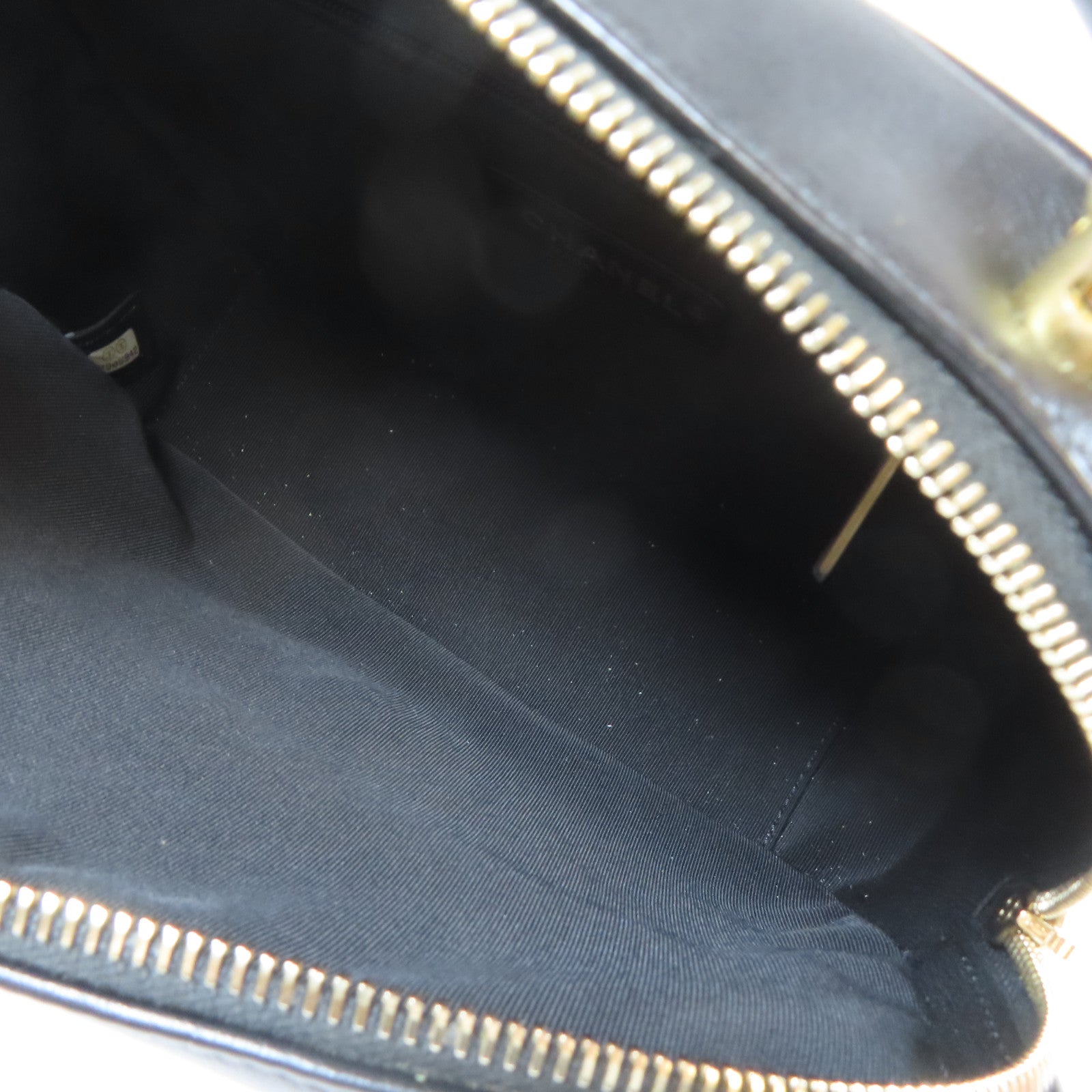 CHANEL 菱格牛皮皮革2way Shoulder Bag金扣鏈帶手挽肩背兩用袋黑色