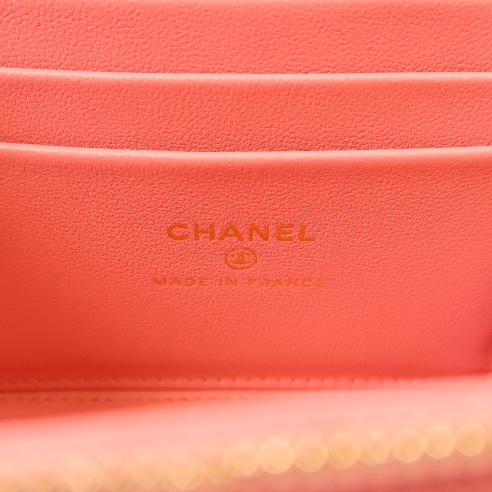 CHANEL CC GHW Top Handle Vanity Case 2 Way Bag AP2199 Lambskin Leather Pink