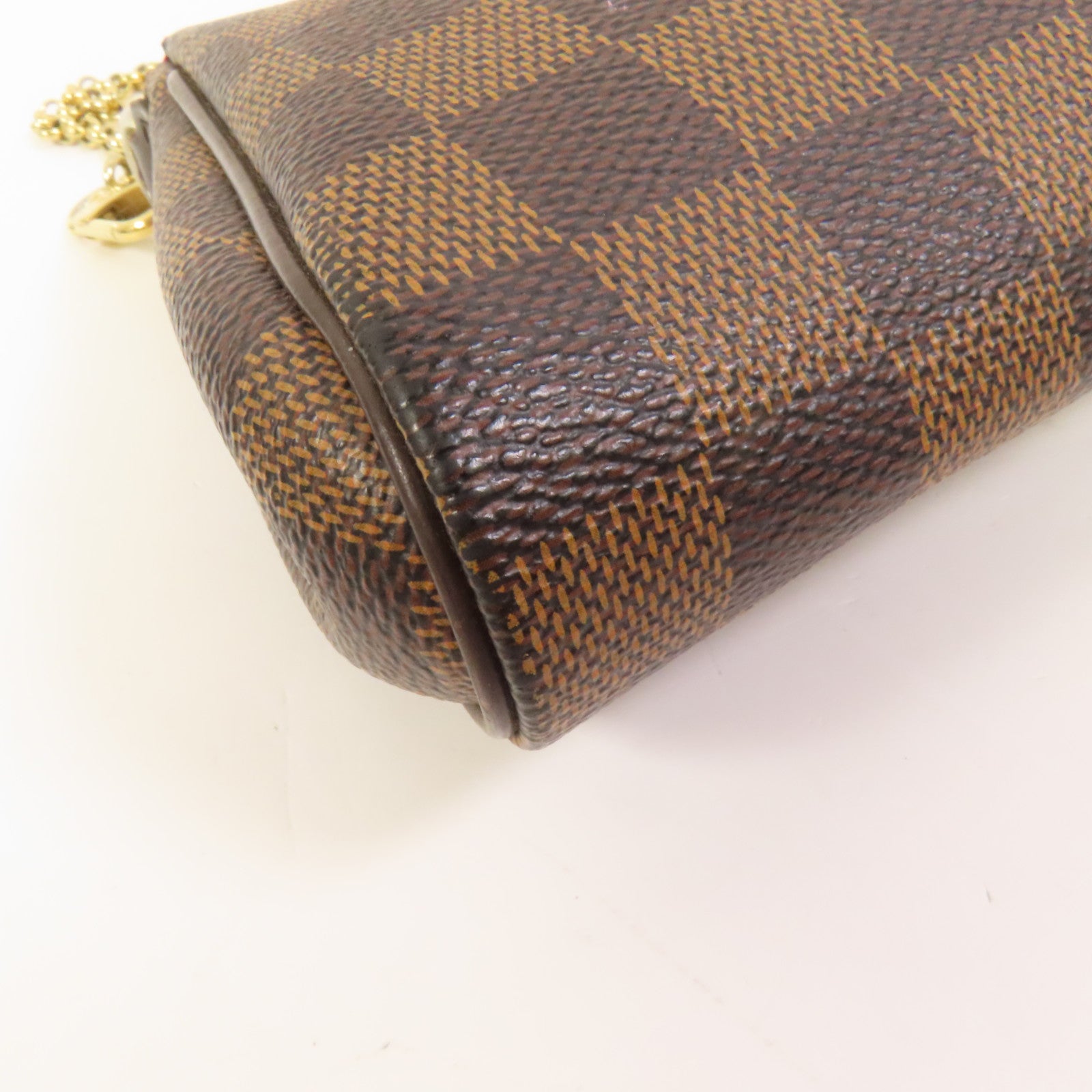 LOUIS VUITTON Damier Eva金扣手挽肩背兩用袋棕色