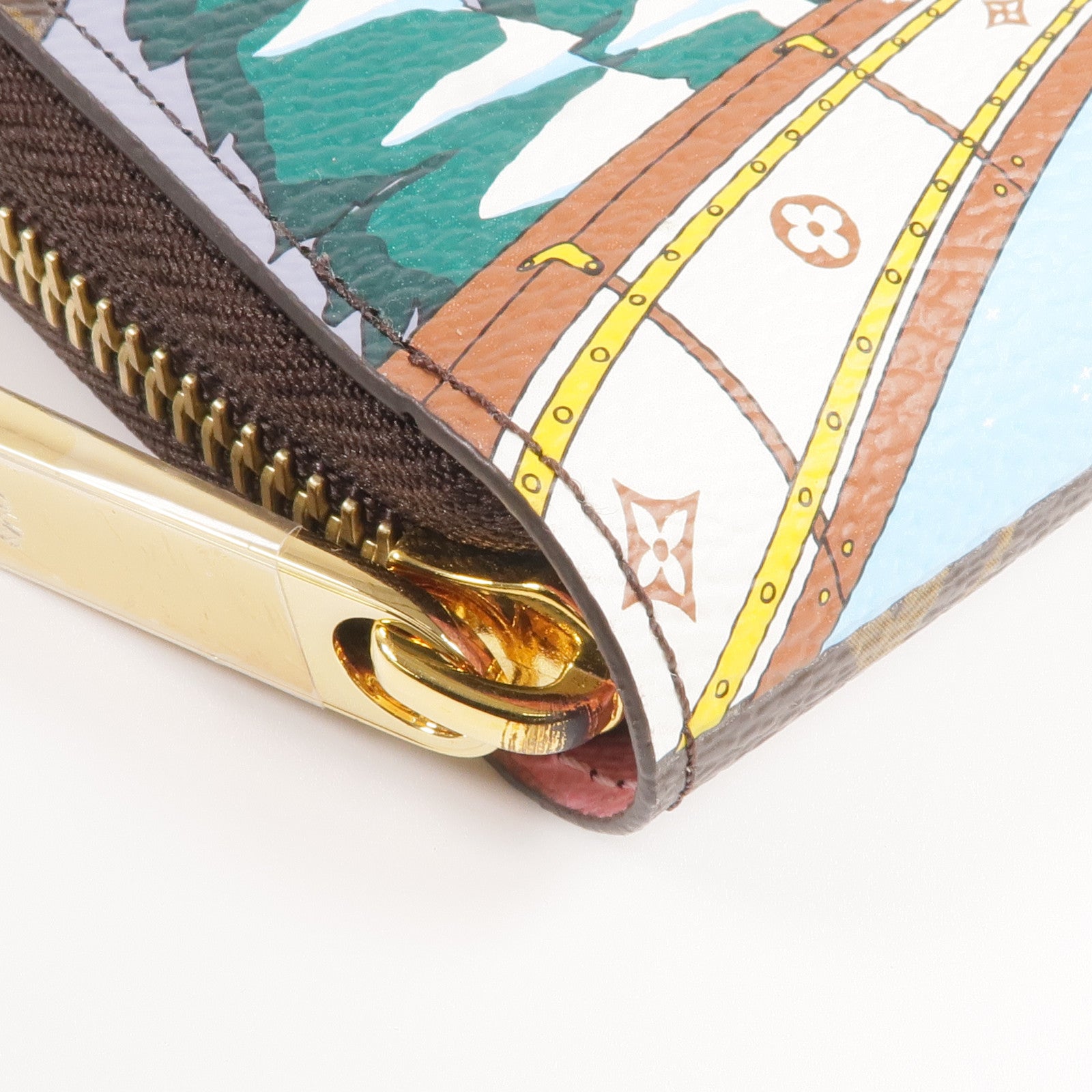 LOUIS VUITTON Monogram Animation Alpine Zippy Wallett金扣長錢包