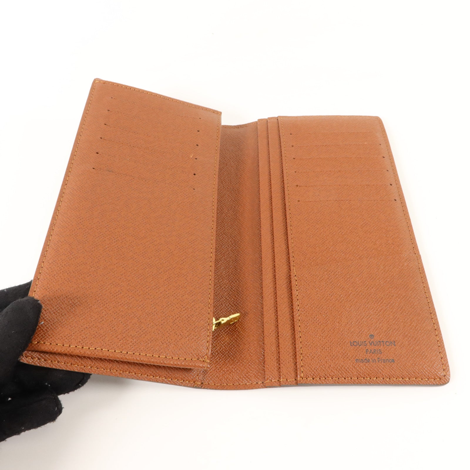 LOUIS VUITTON Monogram Brazza Wallet金扣長錢包