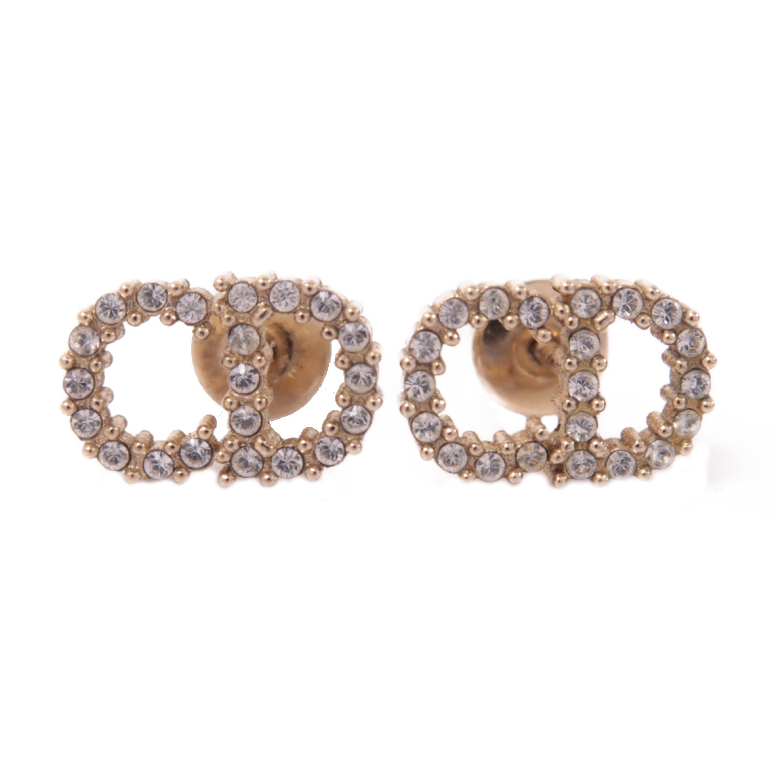 Dior PVC/金屬Earrings耳環金色/透明