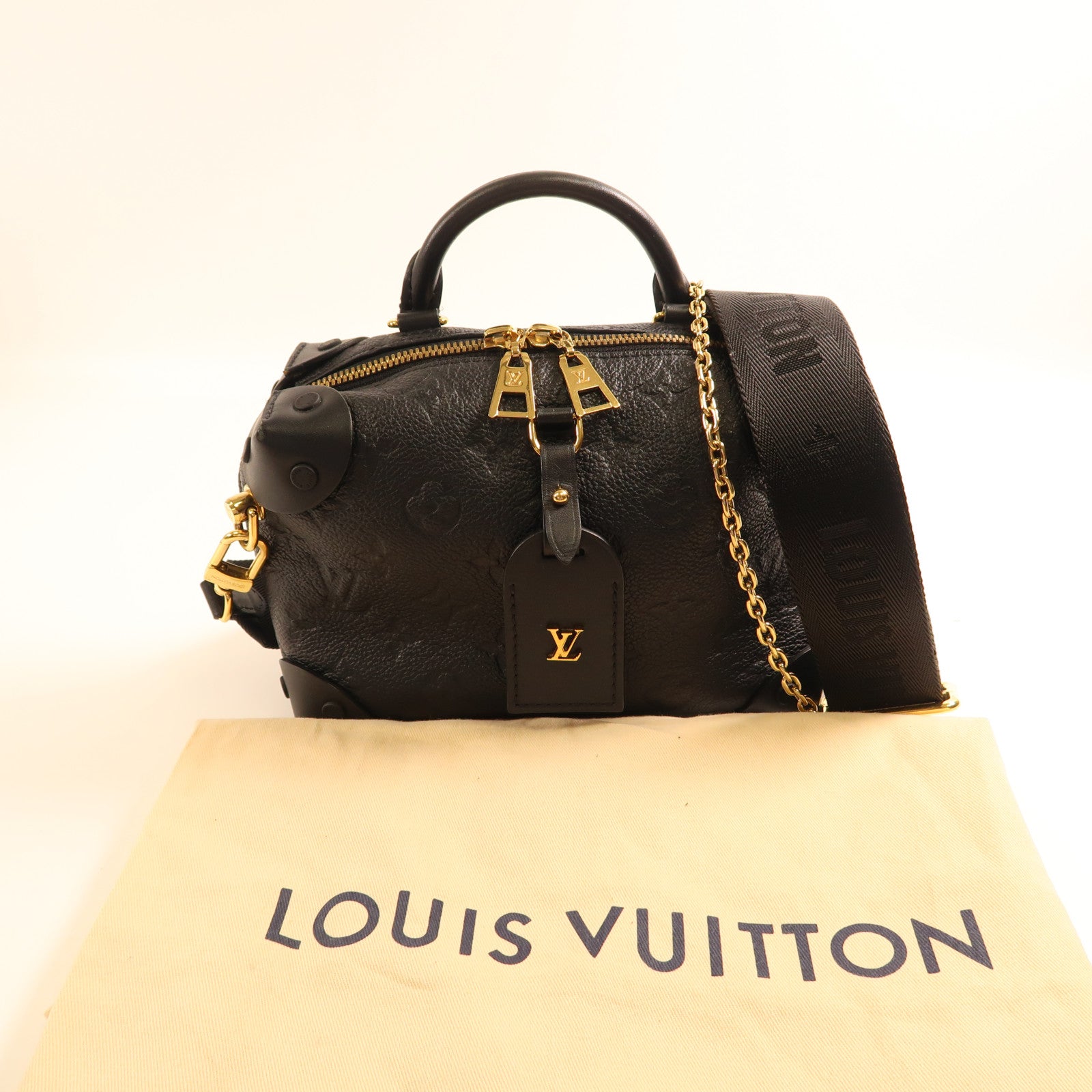 LOUIS VUITTON 【激減優惠】Monogram Empreinte Petite金扣手挽肩背兩用袋