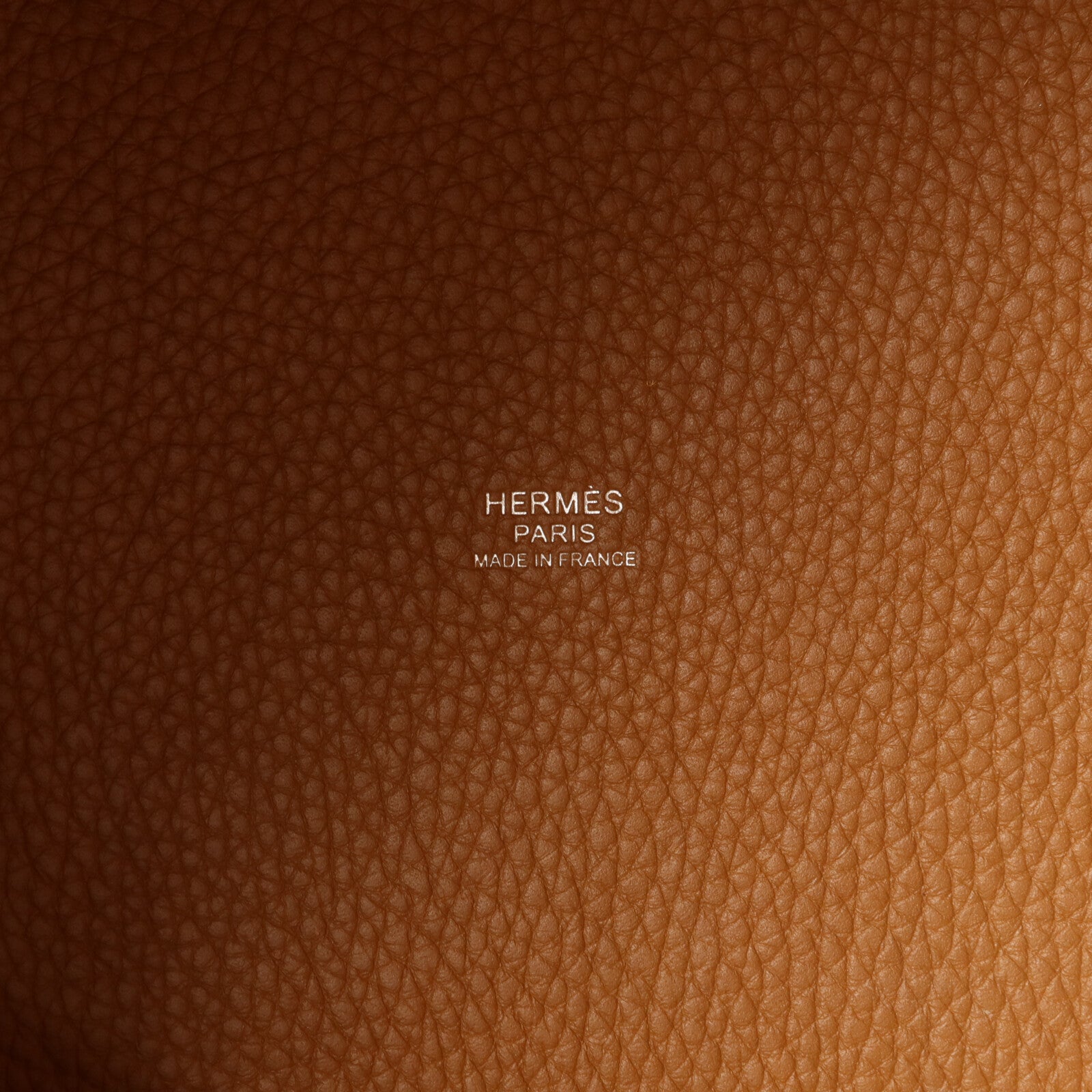 HERMES Clemence皮革Picotin MM手挽袋Gold