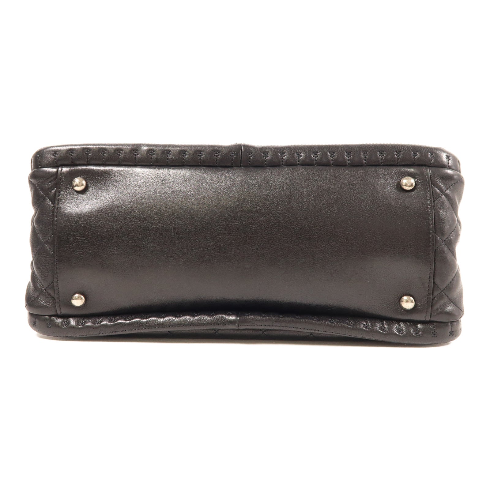 CHANEL 牛皮皮革Shoulder Bag銀扣鏈帶肩背袋