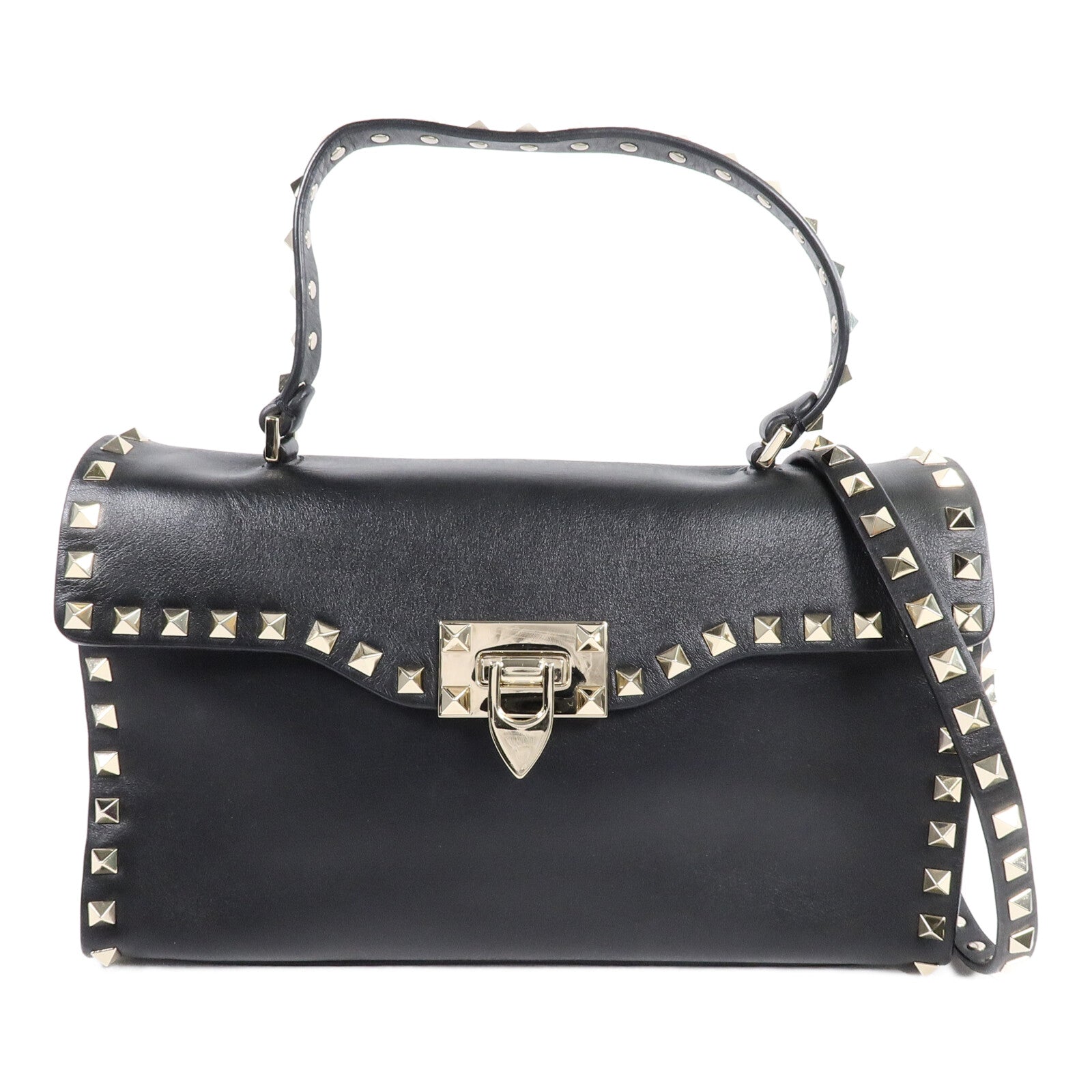 Valentino 牛皮皮革Rockstud手挽肩背兩用袋