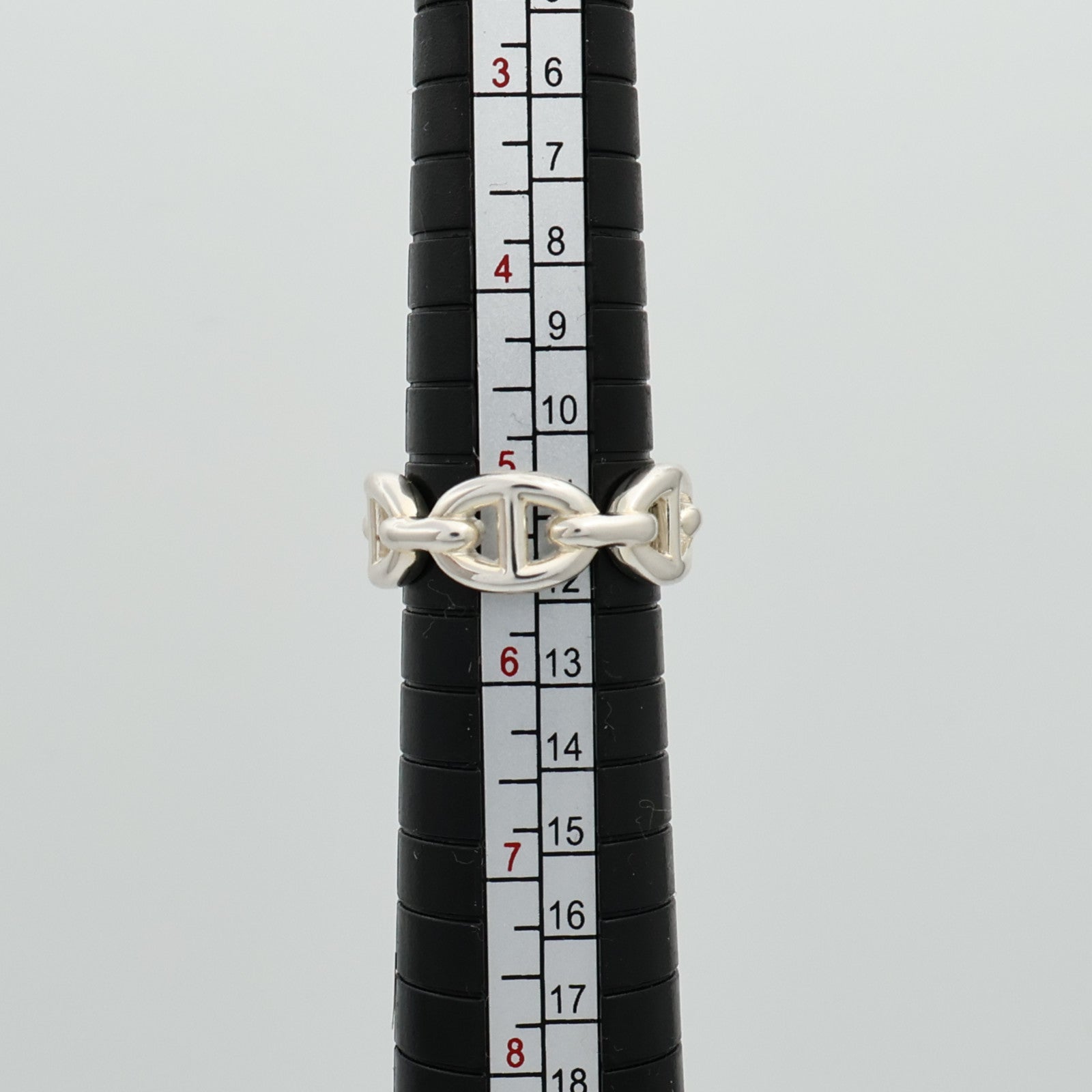 HERMES 925純銀Chaine d'ancre Enchainee Ring戒指