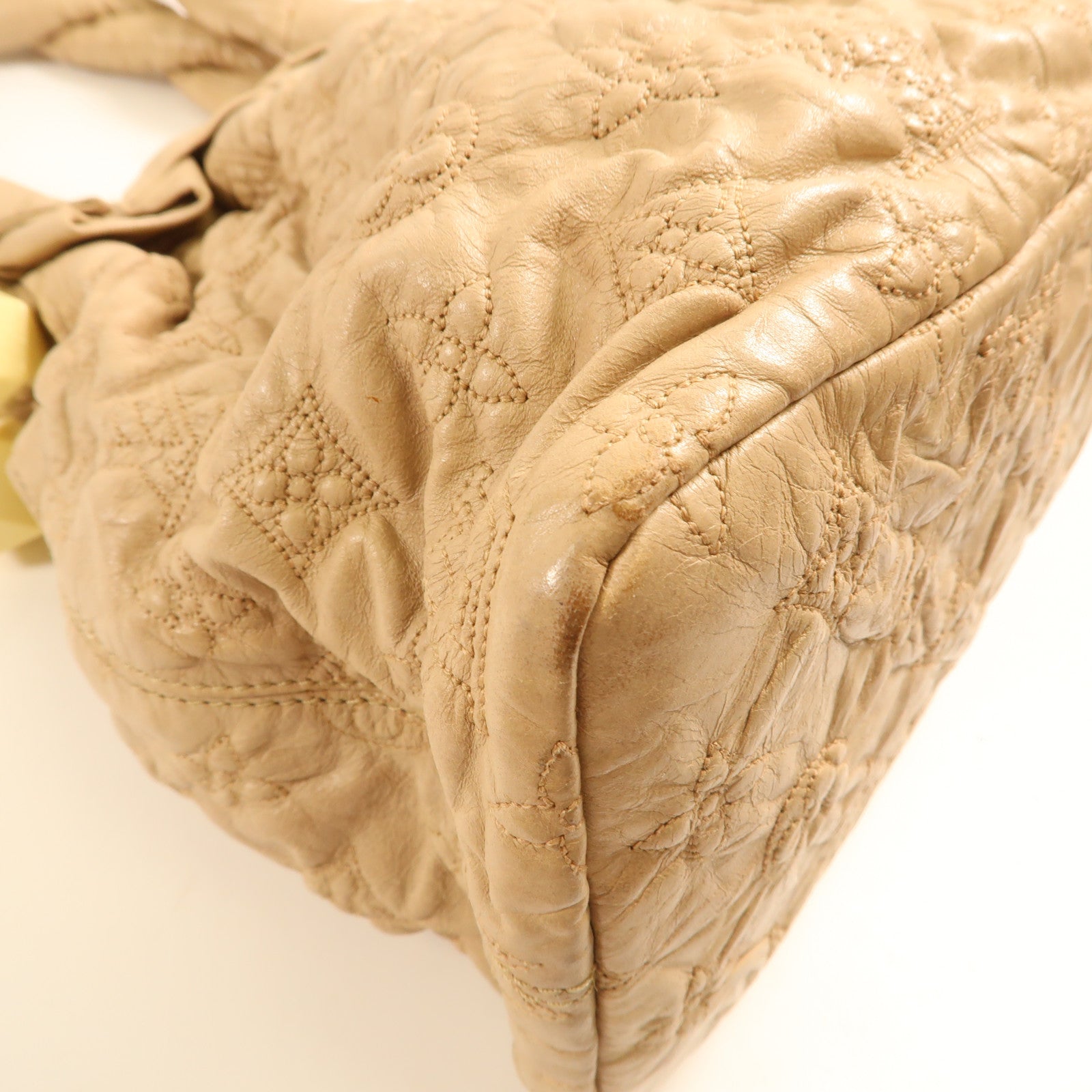 LOUIS VUITTON 【激減優惠】羊皮皮革 Olympe Stratus 金扣肩背袋