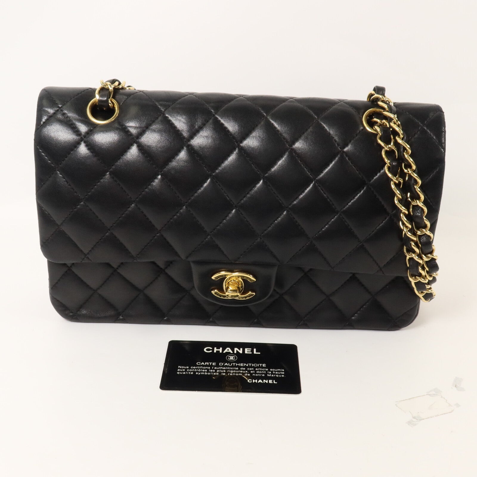 CHANEL 羊皮皮革Classic 25鏈帶肩背袋