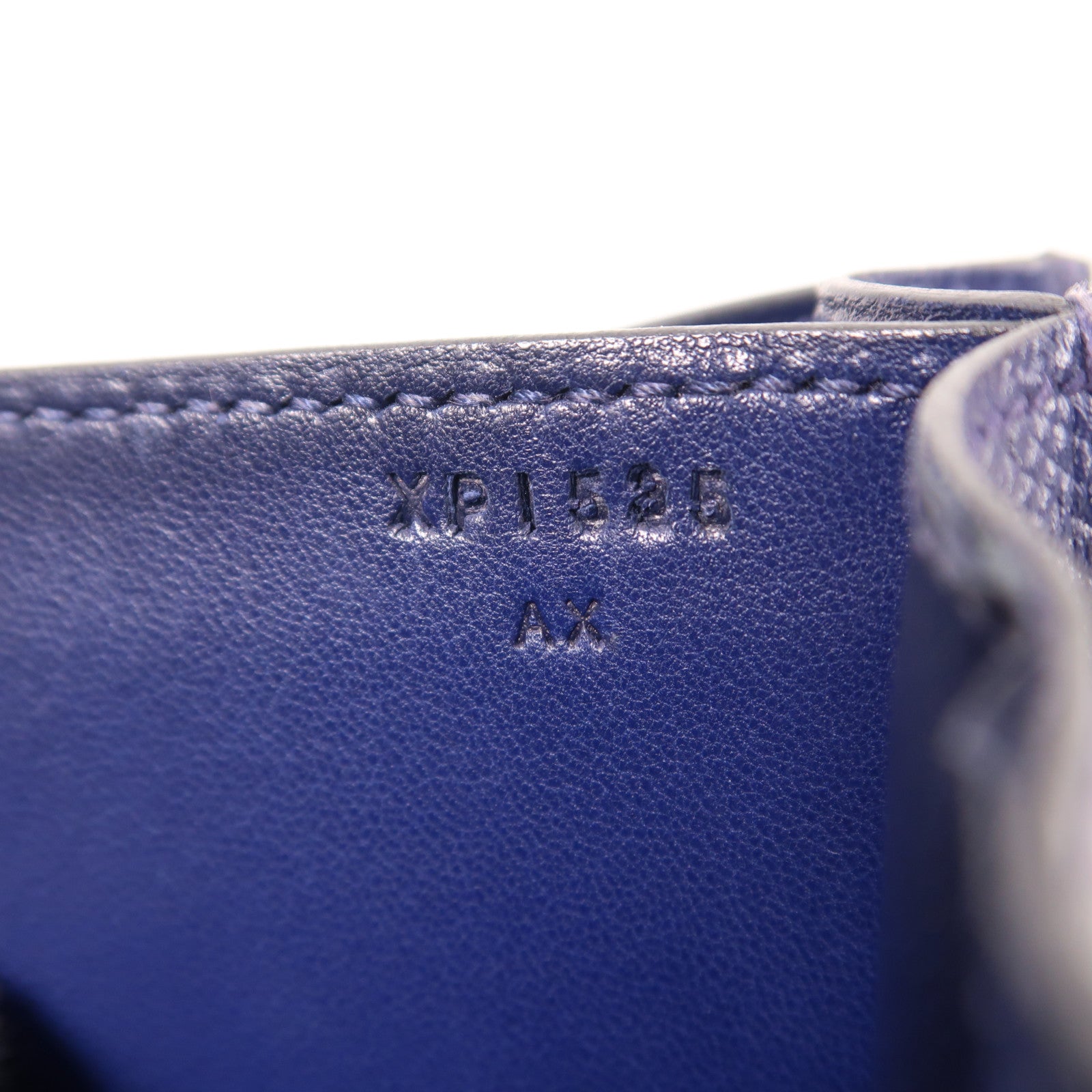 HERMES Epsom皮革Constance 24銀扣肩背袋Bleu Sapair