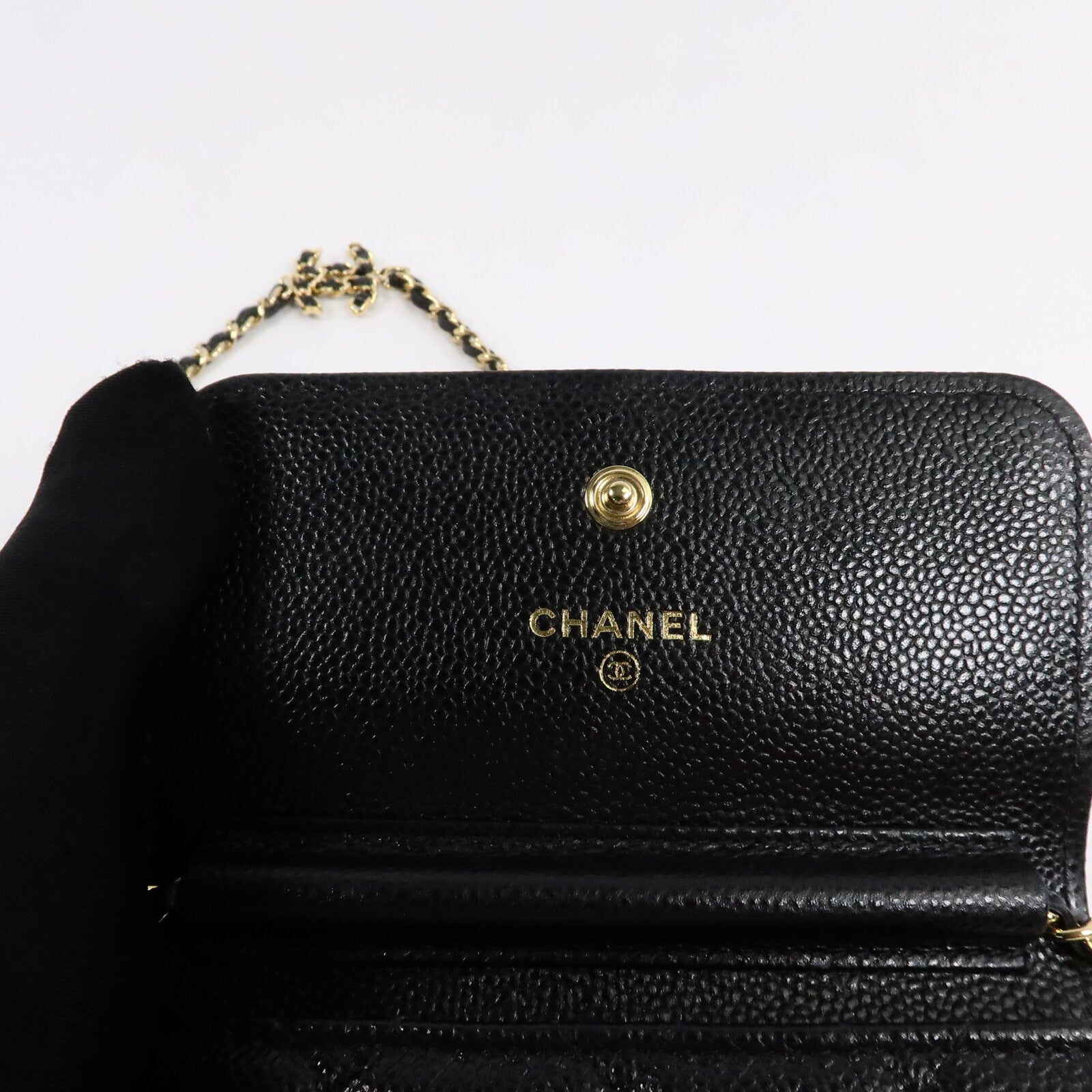 CHANEL 牛皮皮革Mini Walllet On Chain鏈帶肩背袋