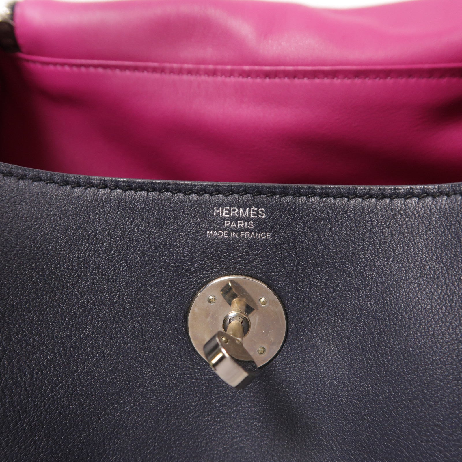HERMES Swift皮革Lindy 26銀扣手挽肩背兩用袋