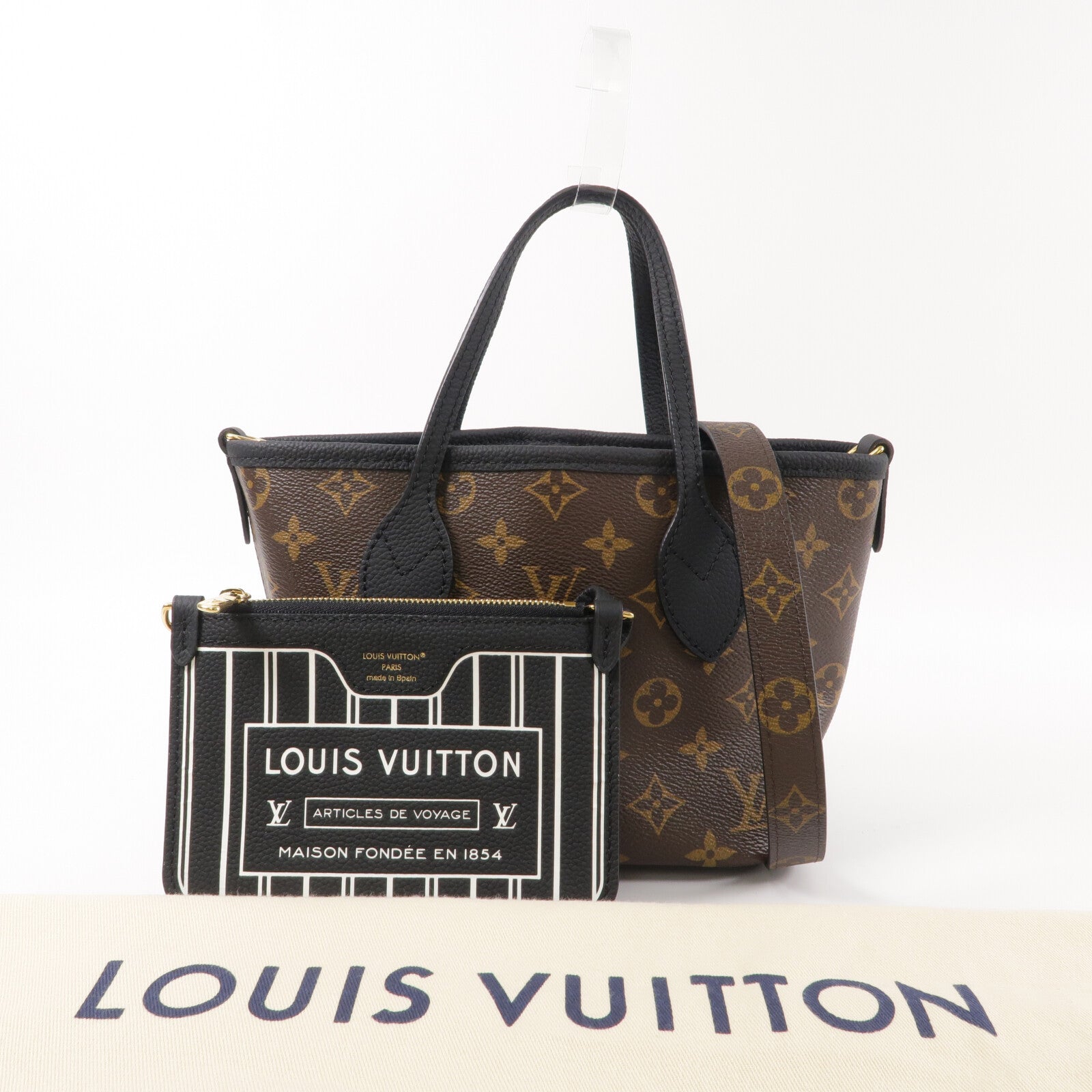 LOUIS VUITTON Monogram Neverfull Bandouliere Inside Out BB手挽肩背兩用袋