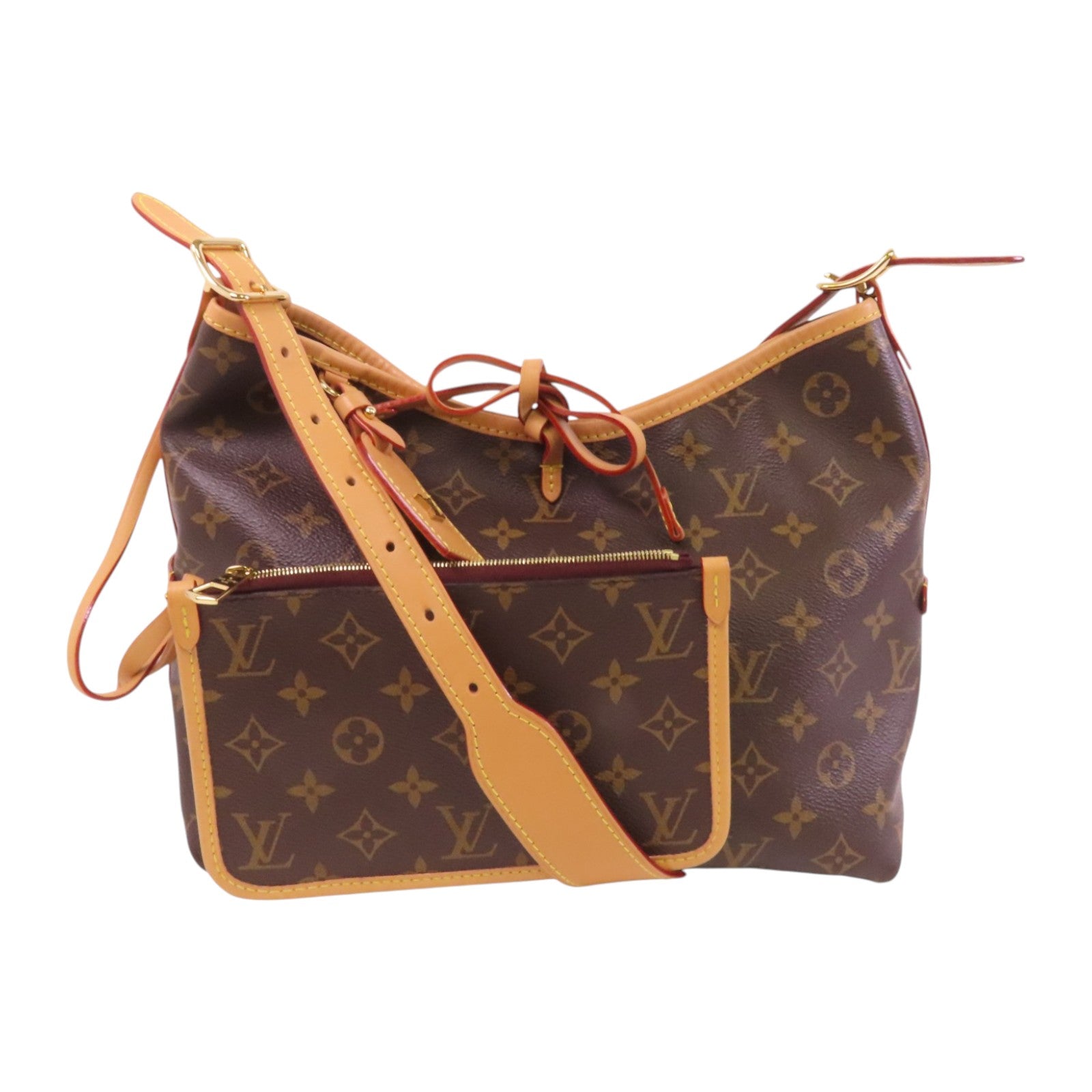 LOUIS VUITTON Monogram CarryAll PM金扣肩背袋