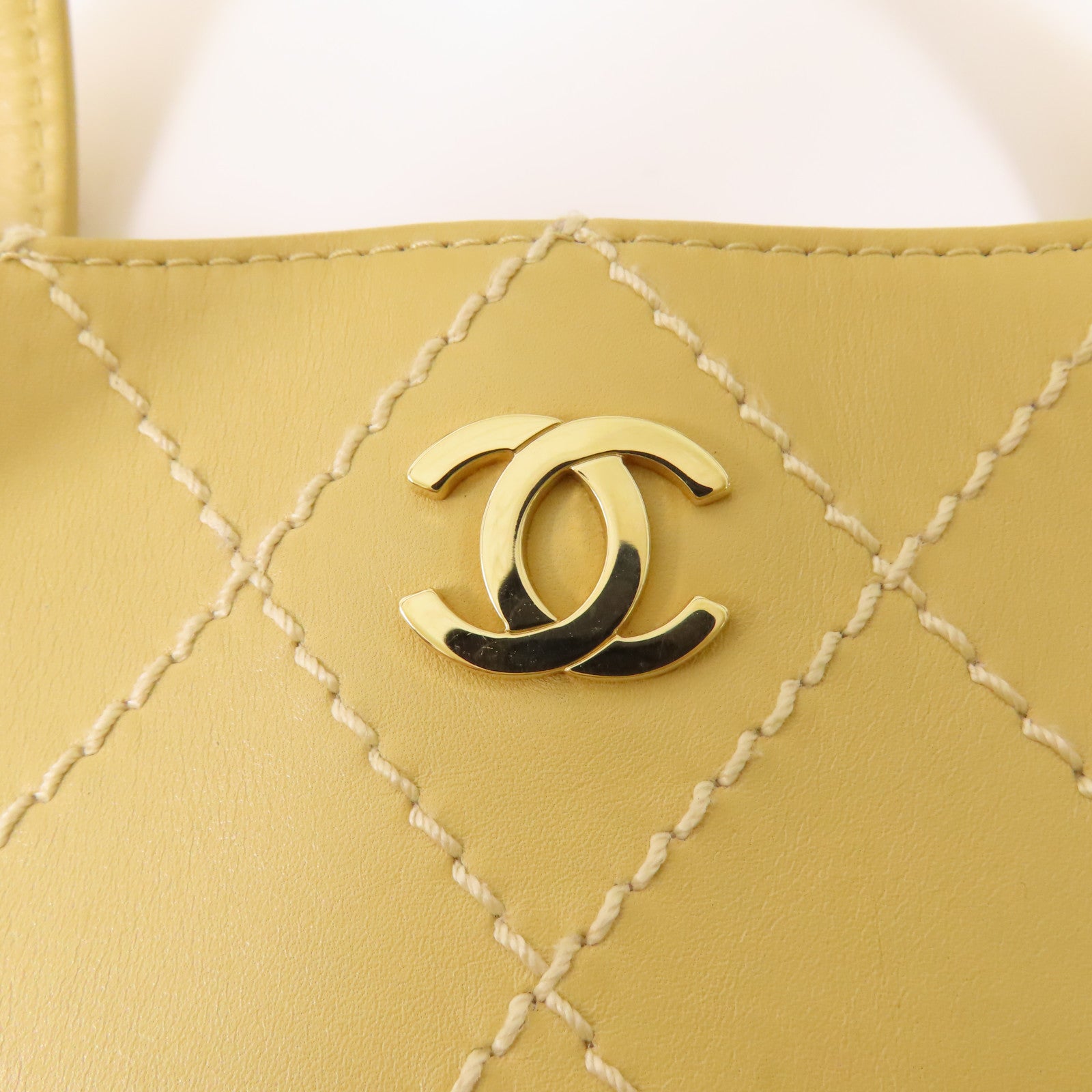 CHANEL 牛皮皮革Vintage Tote Bag金扣手挽袋